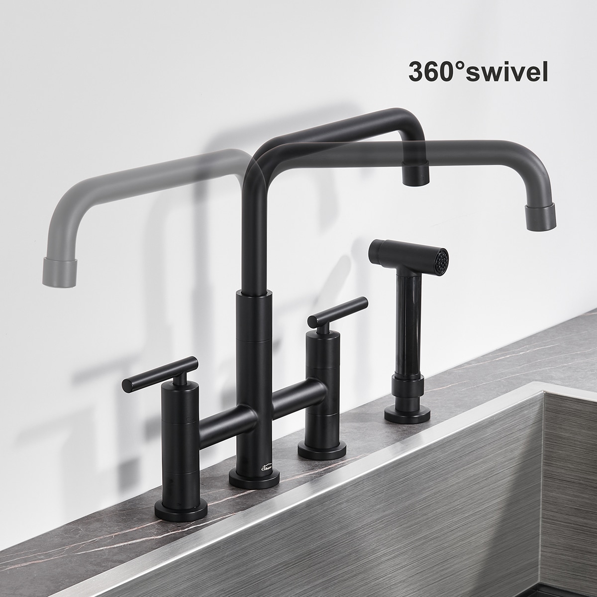 Mondawe MO236DT-MB Kitchen-Faucets - View #6