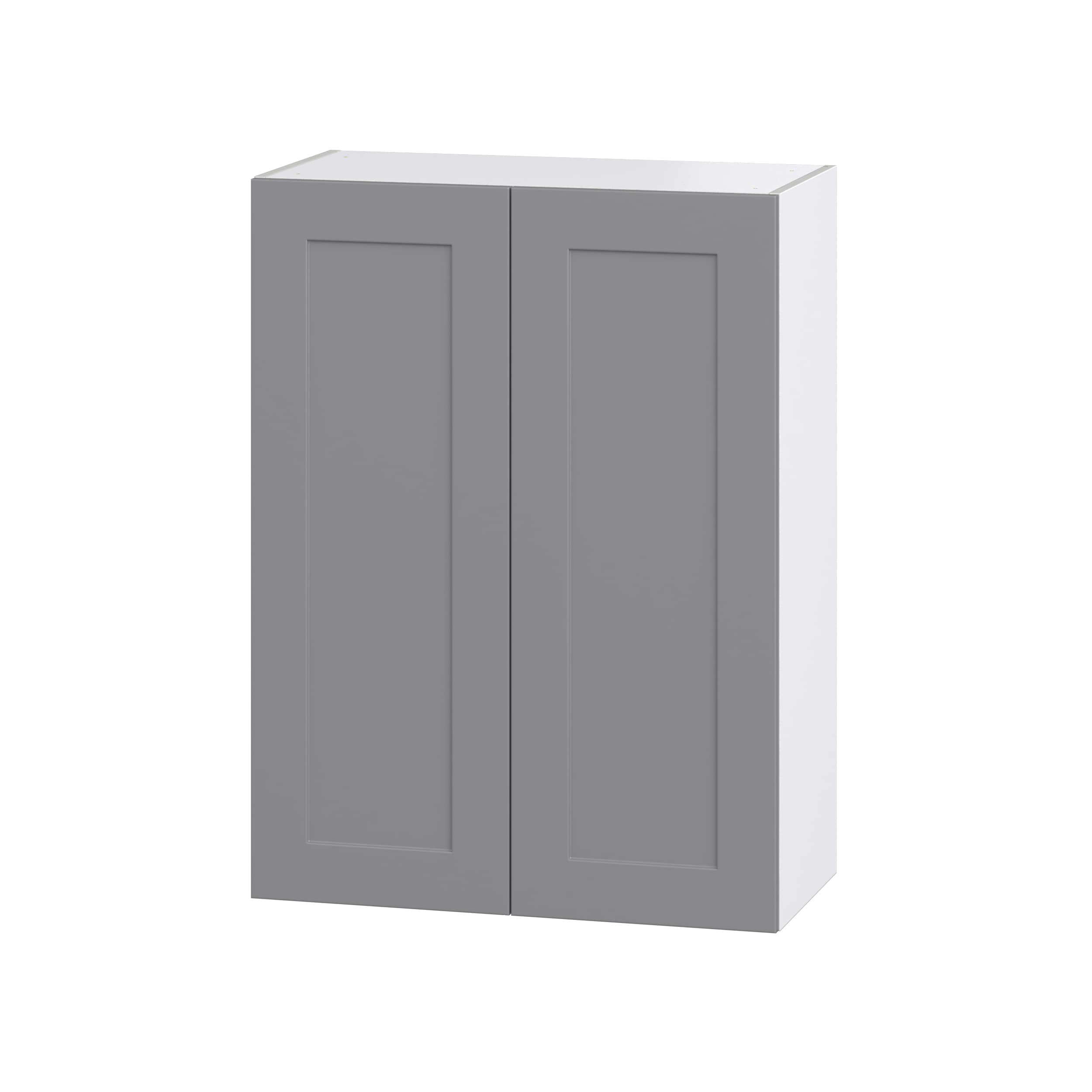 Hugo&Borg Beaumont 30-in W x 40-in H x 14-in D Slate Gray Wall Fully Assembled Cabinet (Recessed Panel Shaker Door Style)
