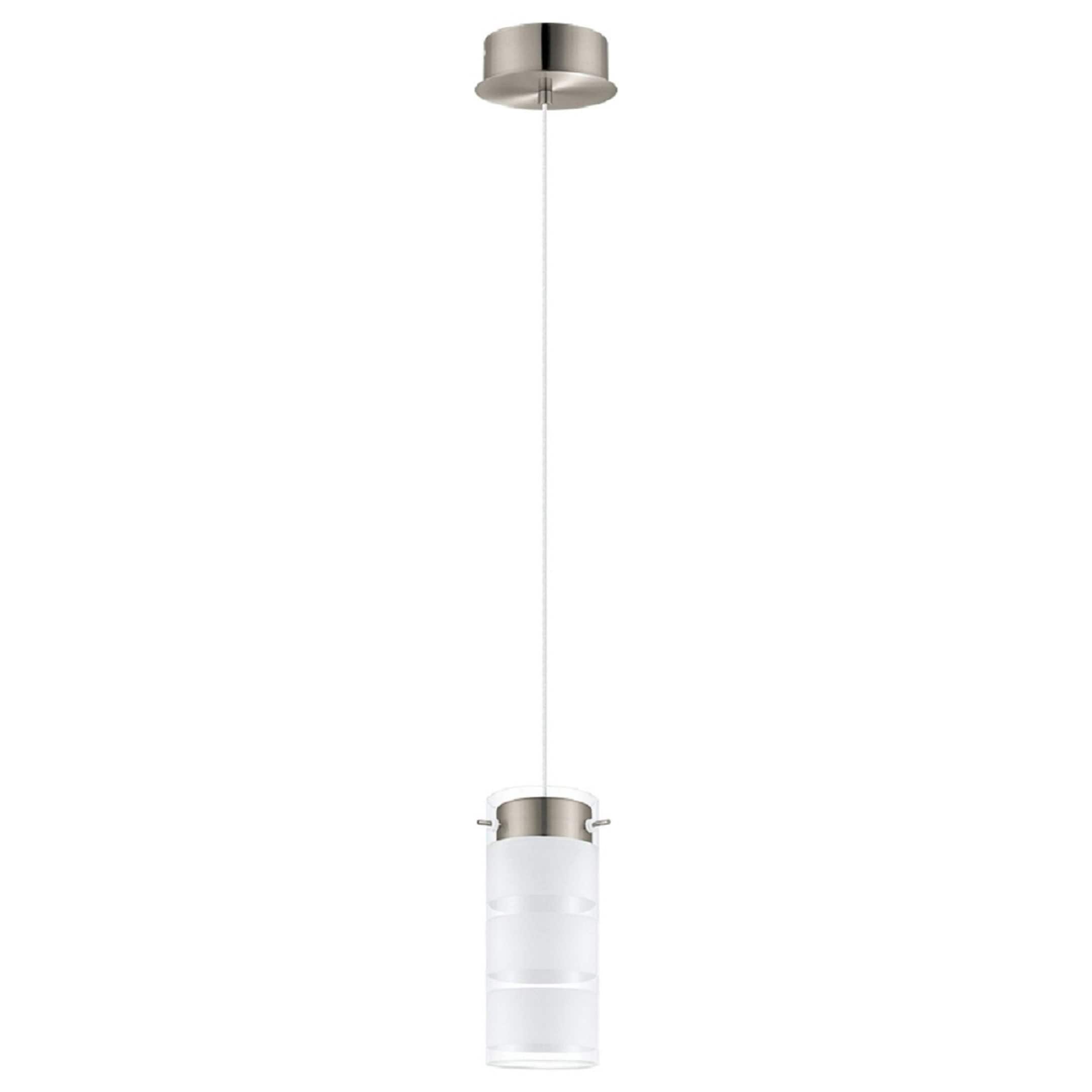 Olvero Modern Satin Nickel Mini LED Pendant Light