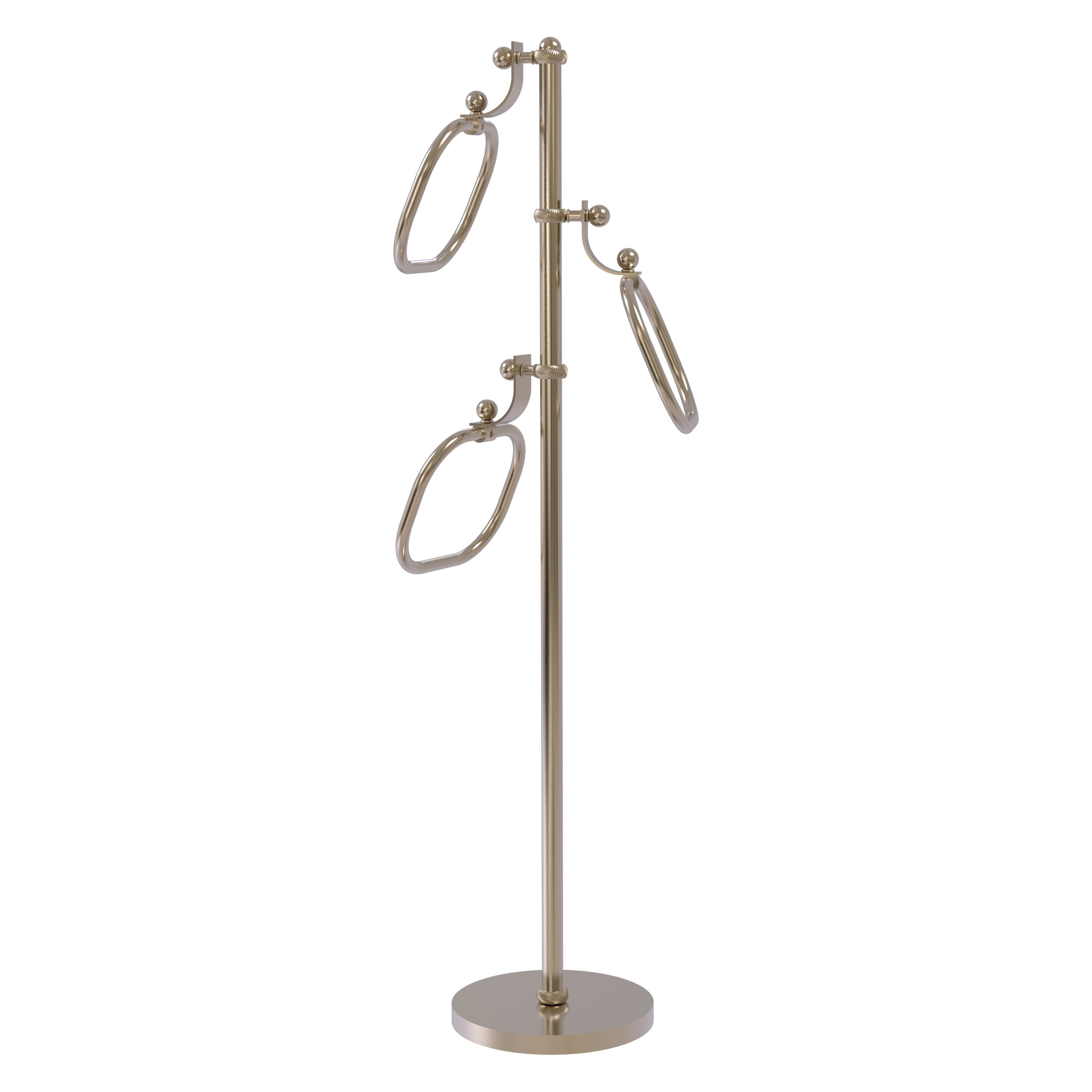 Allied Brass TS-83T-PEW Antique Pewter Freestanding floor Single Towel Ring