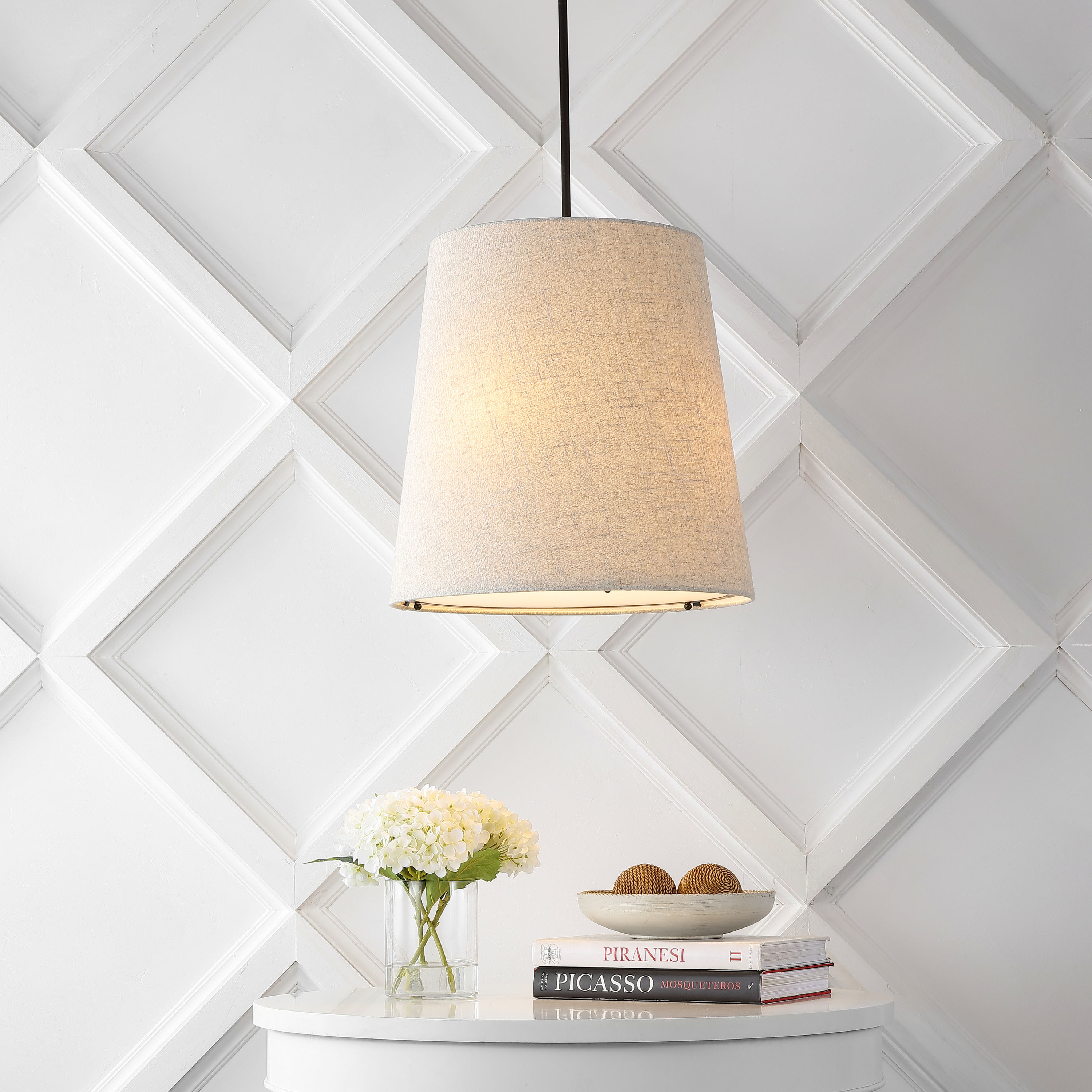 Arden 18" Bohemian Farmhouse Adjustable LED Pendant in Oil-Rubbed Bronze