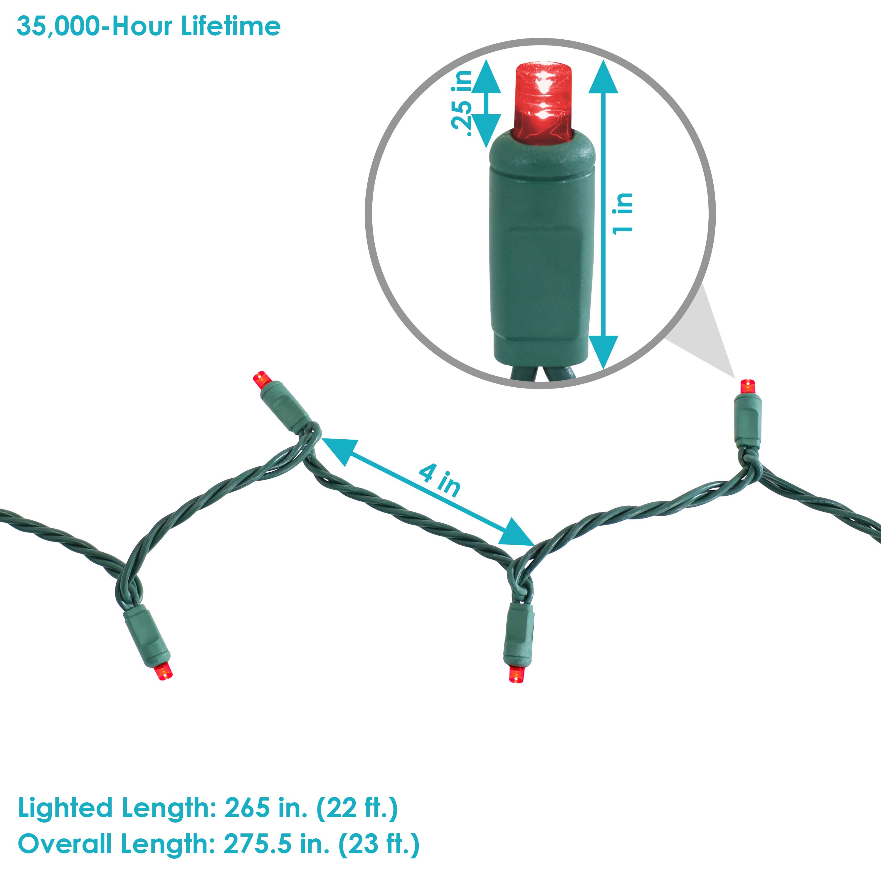Sunnydaze Decor KWR-749 Christmas-String-Lights - View #7
