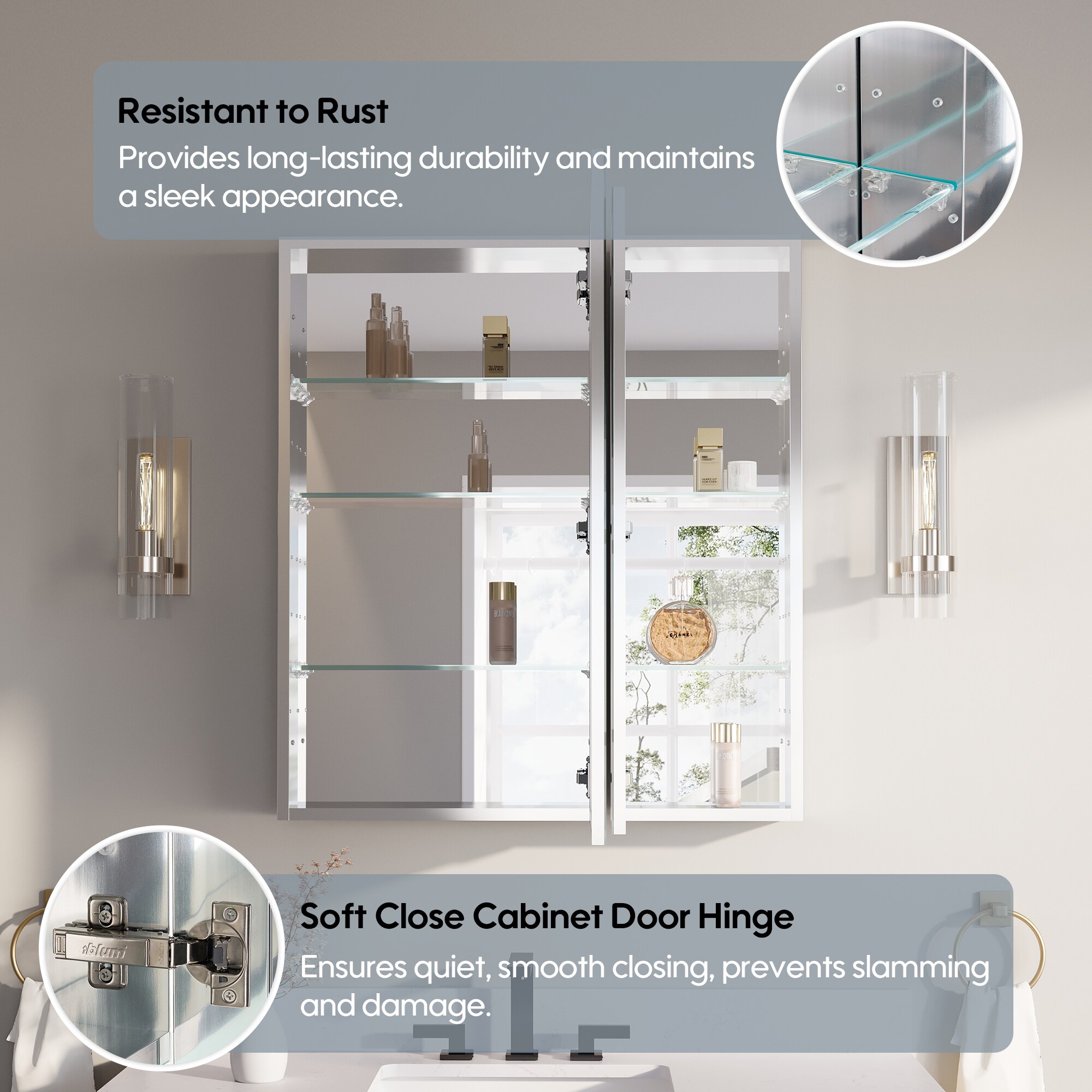 CALVON RC36-20R12L Bathroom-Medicine-Cabinets - View #7