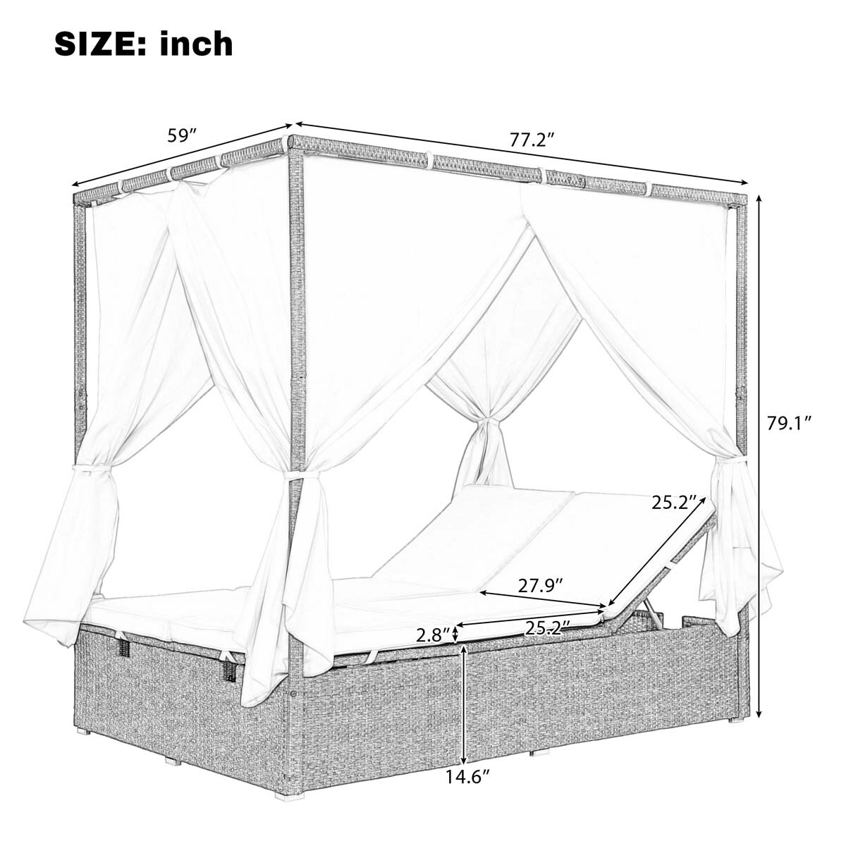 ModernLuxe L-WY000312AAO Patio-Sofas-Daybeds - View #3