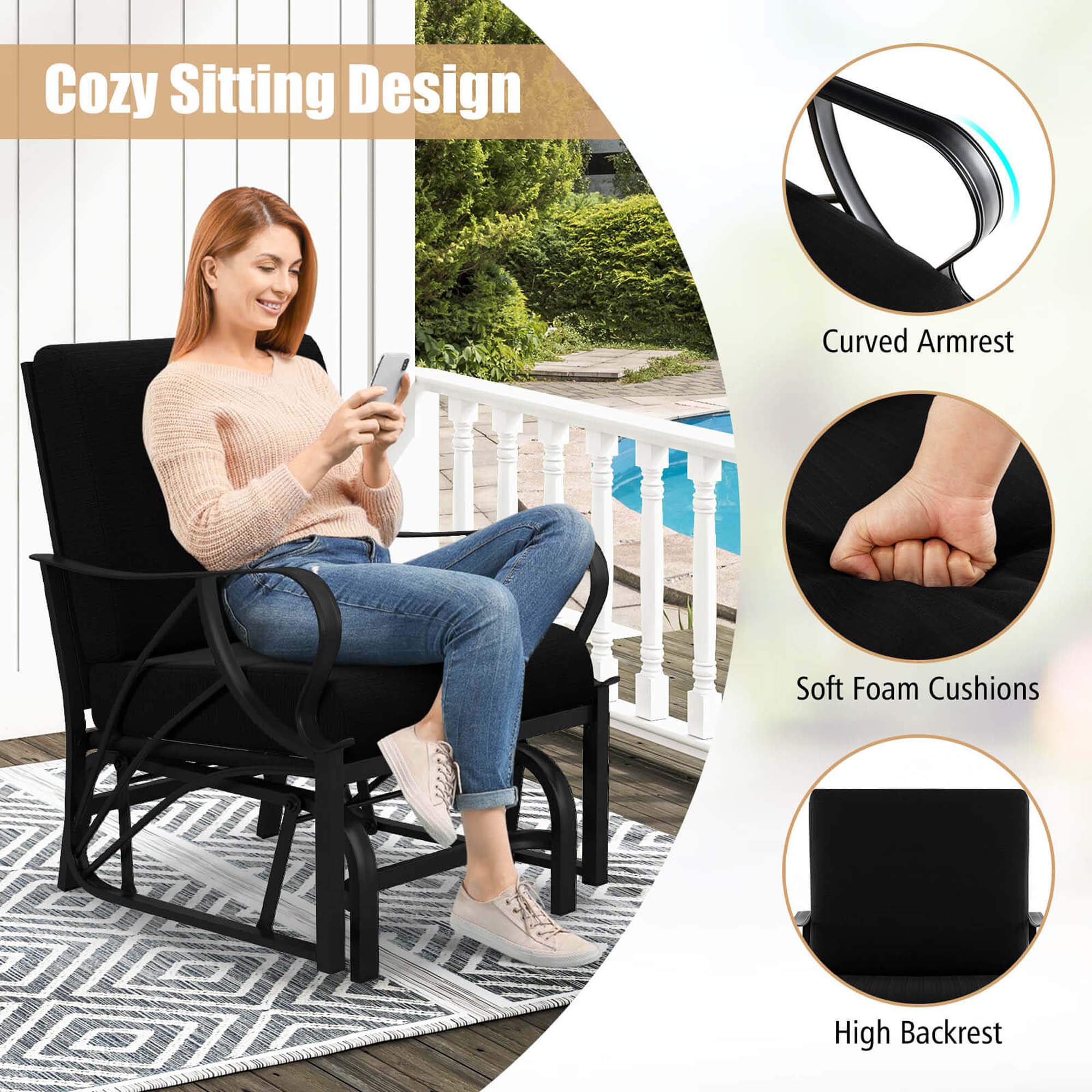 Costway HCST05916 Patio-Chairs - View #6
