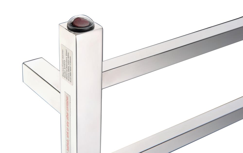 Charles Series Polished Chrome Stainless Steel Wall Mounted Towel Warmer
