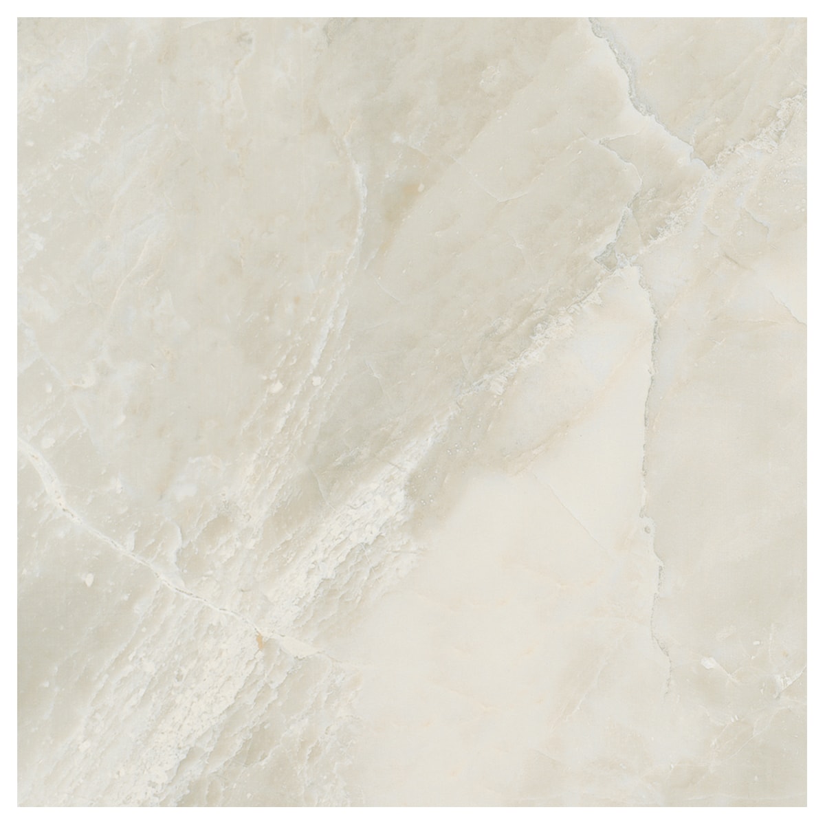 American Olean ML7212121PK Mirasol Silver Marble 12-in x 12-in Glazed Porcelain Stone Look Floor Wall Tile (12.22-sq. ft/ Carton)