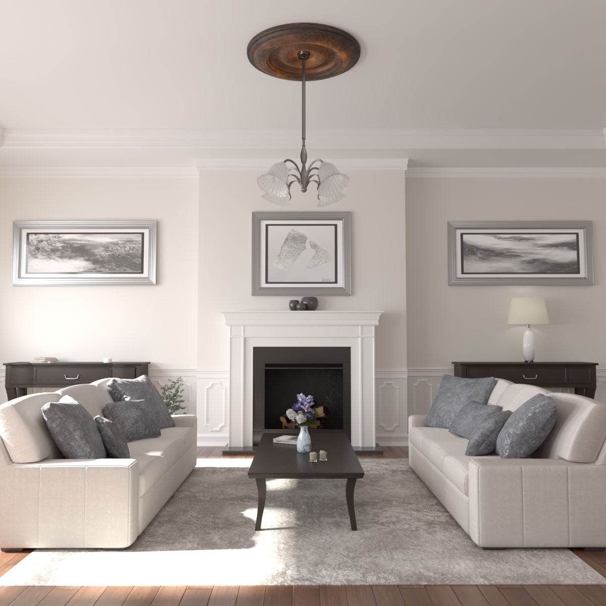 Ekena Millwork CM44CLRUS Ceiling-Medallions - View #4