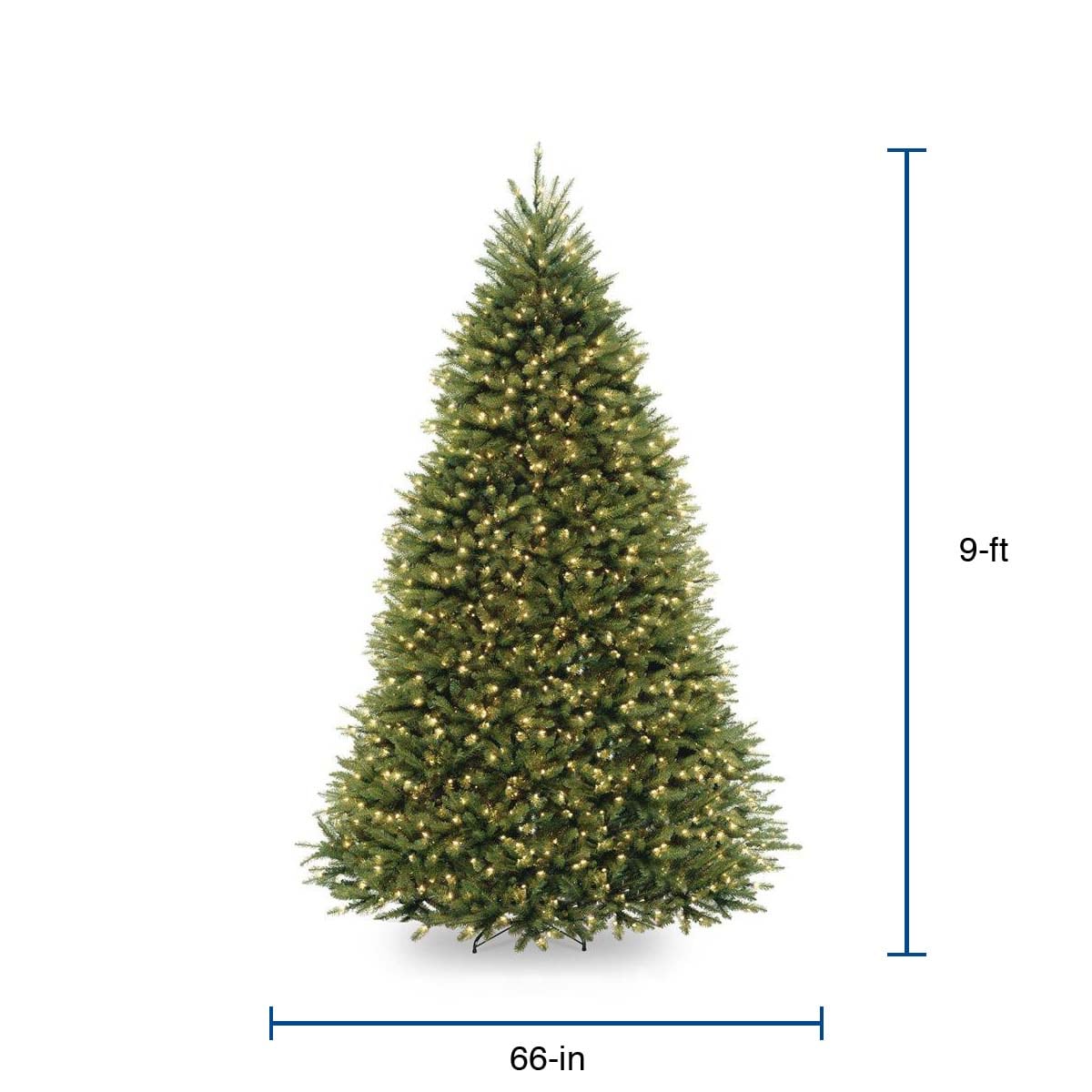 National Tree Company 9-ft Pre-lit Artificial Christmas Tree with 900 ...