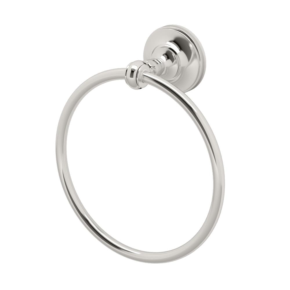 Gatco Tavern Polished Nickel Wall Mount Single Towel Ring in the Towel ...