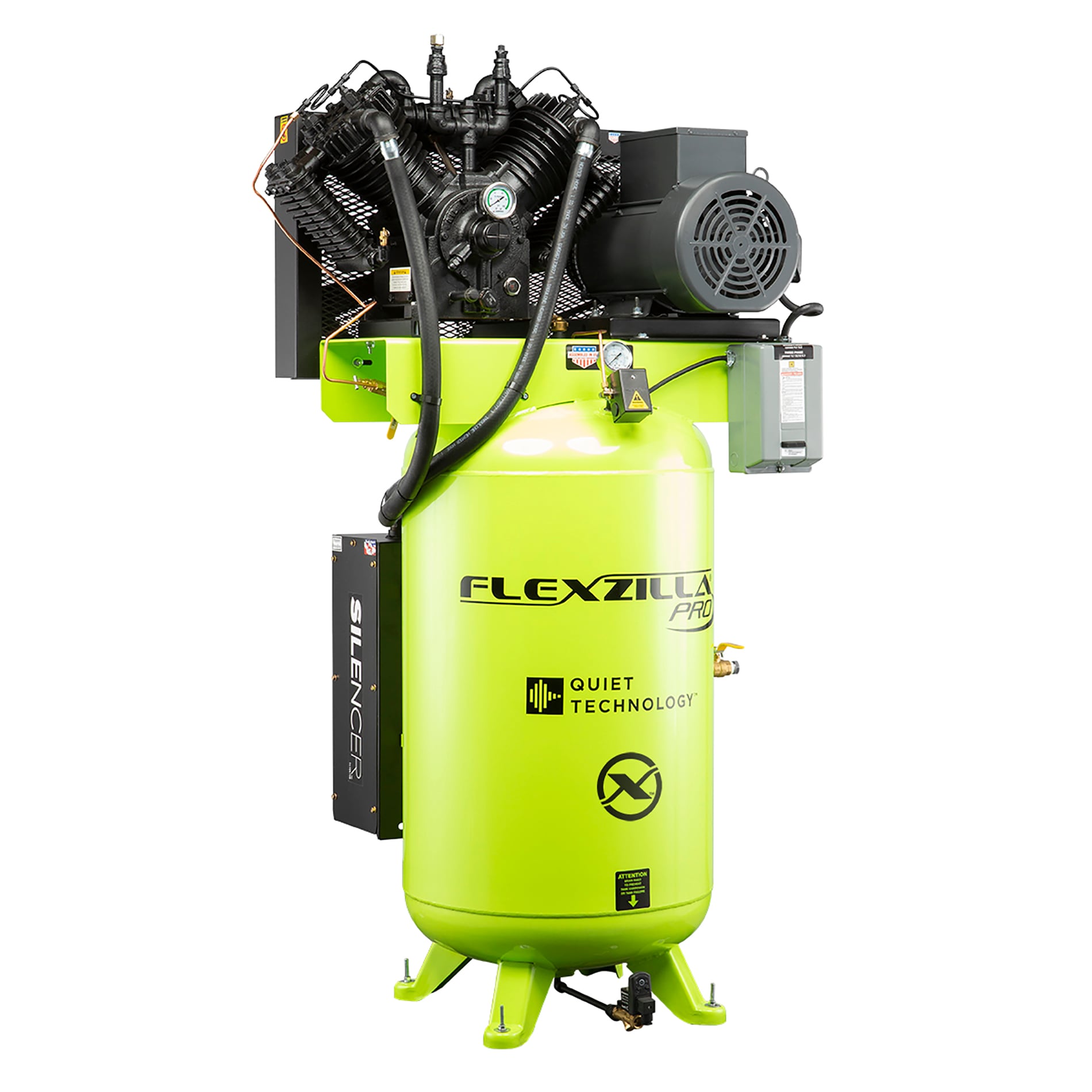 Flexzilla FXS10V080V3-230 80-Gallons Electric 175 PSI Vertical Air Compressor