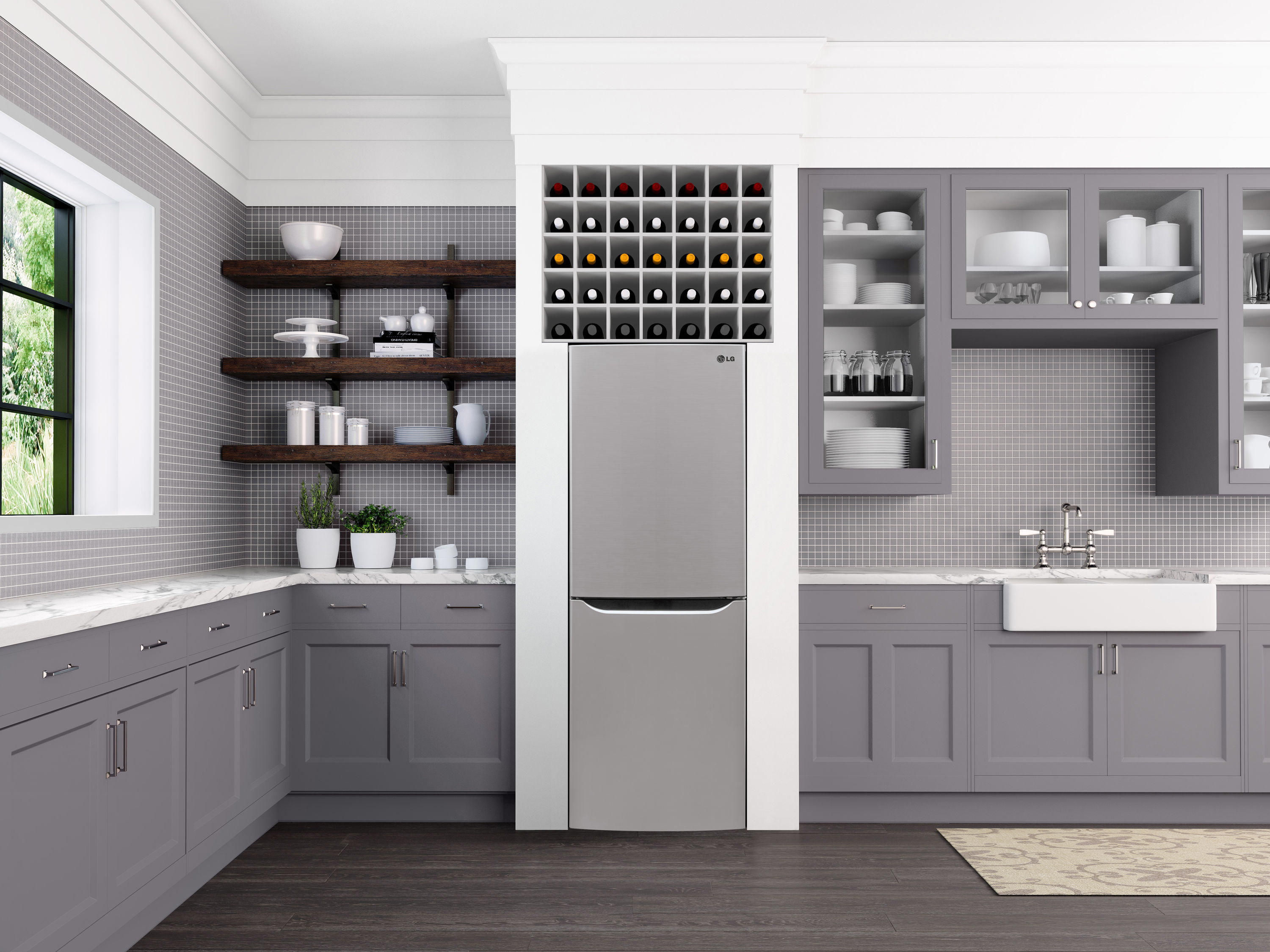 LG LBNC10551V Bottom-Freezer-Refrigerators - View #9