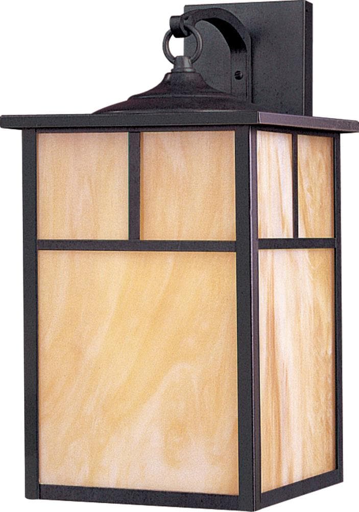 Maxim Lighting 4054HOBU Coldwater 1 -Light 16-in H Distressed Brown Hardwired Outdoor Wall Light