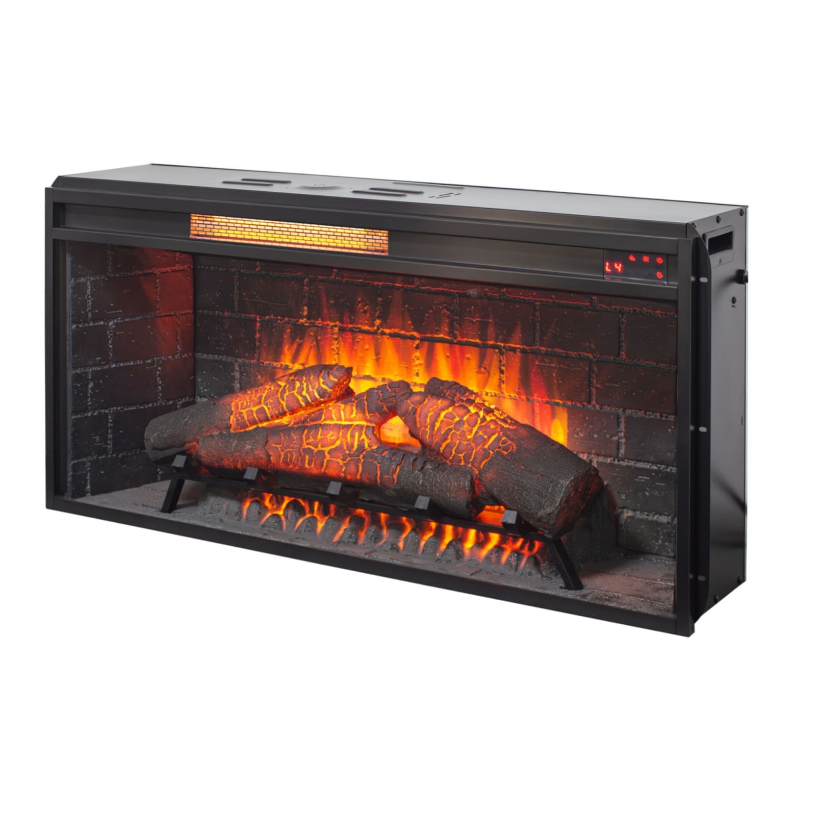 Lirago - 36 inch Infrared Electric Fireplace with Removable Trim Kit Insert Touch Panel Home Deco...
