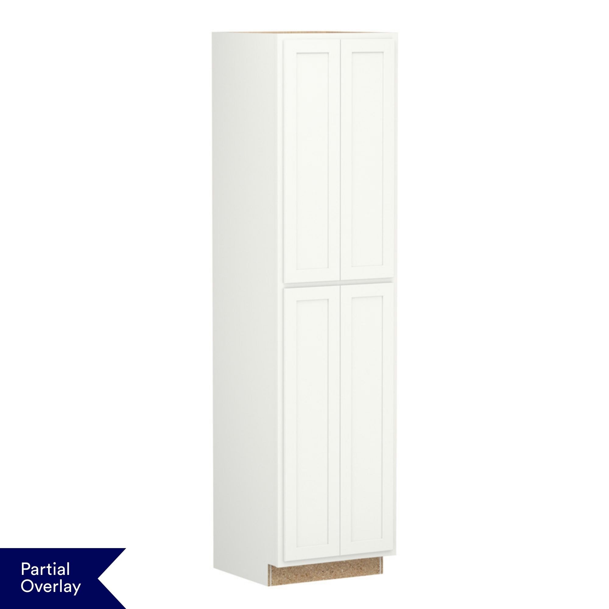 Shenandoah - Breckenridge POL 24-in W x 96-in H x 24-in D Linen Painted Pantry Fully Assembled Ca...