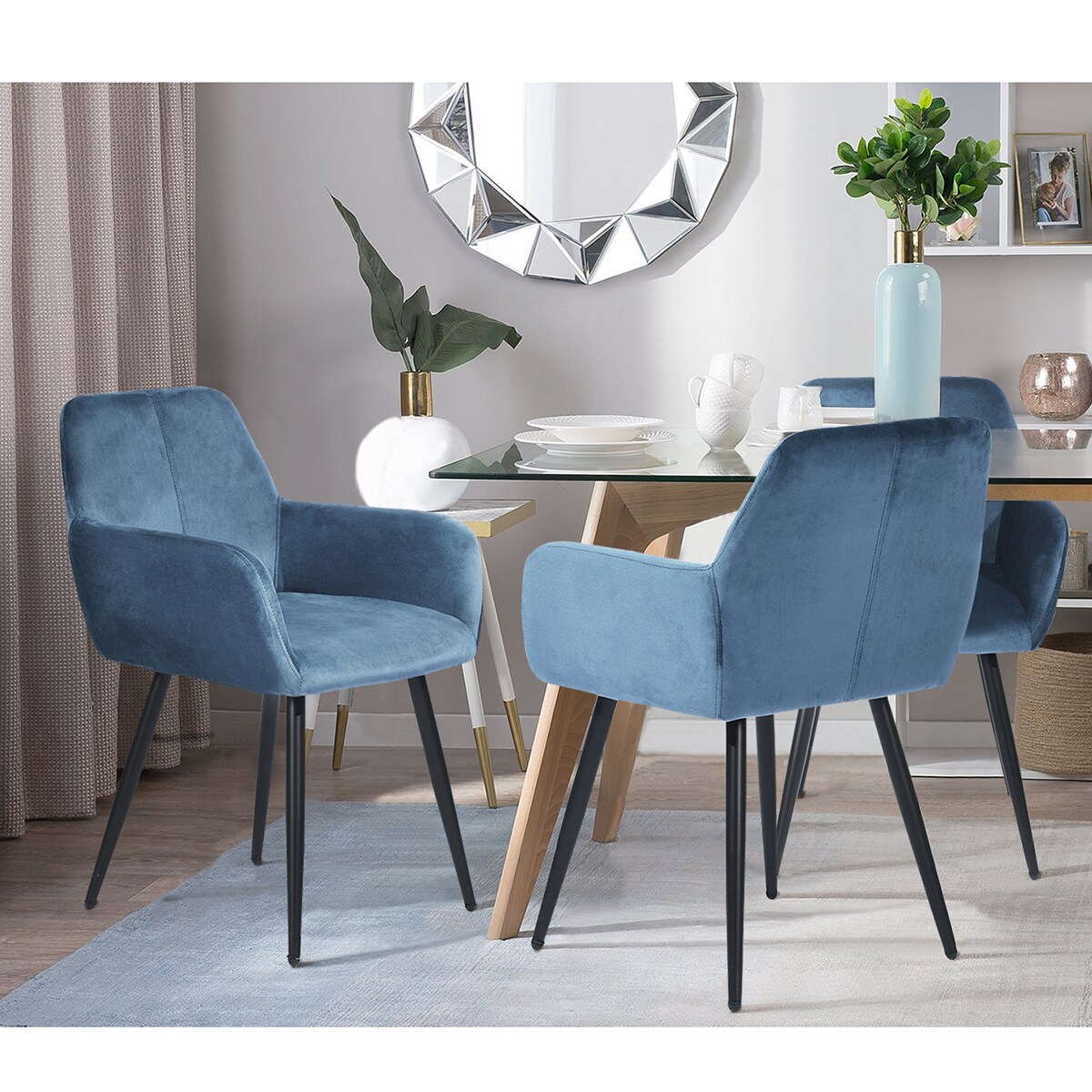 polyester dining chairs