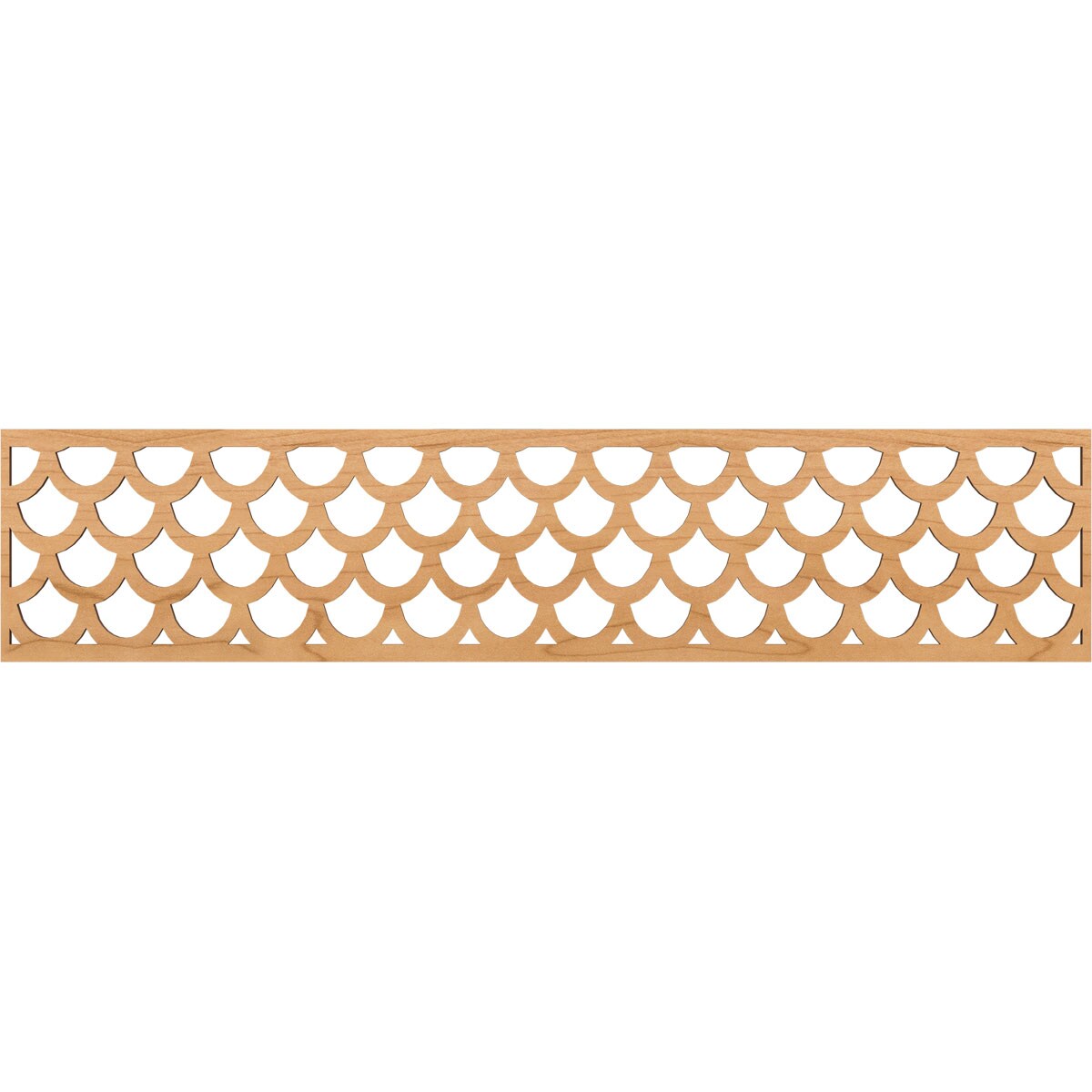 Ekena Millwork MLDA10X46HUDMA Hudson Fretwork Flat Trim 10-in x 3.9-ft Maple Brown Unfinished 2156932 Pierced Wall Panel Moulding