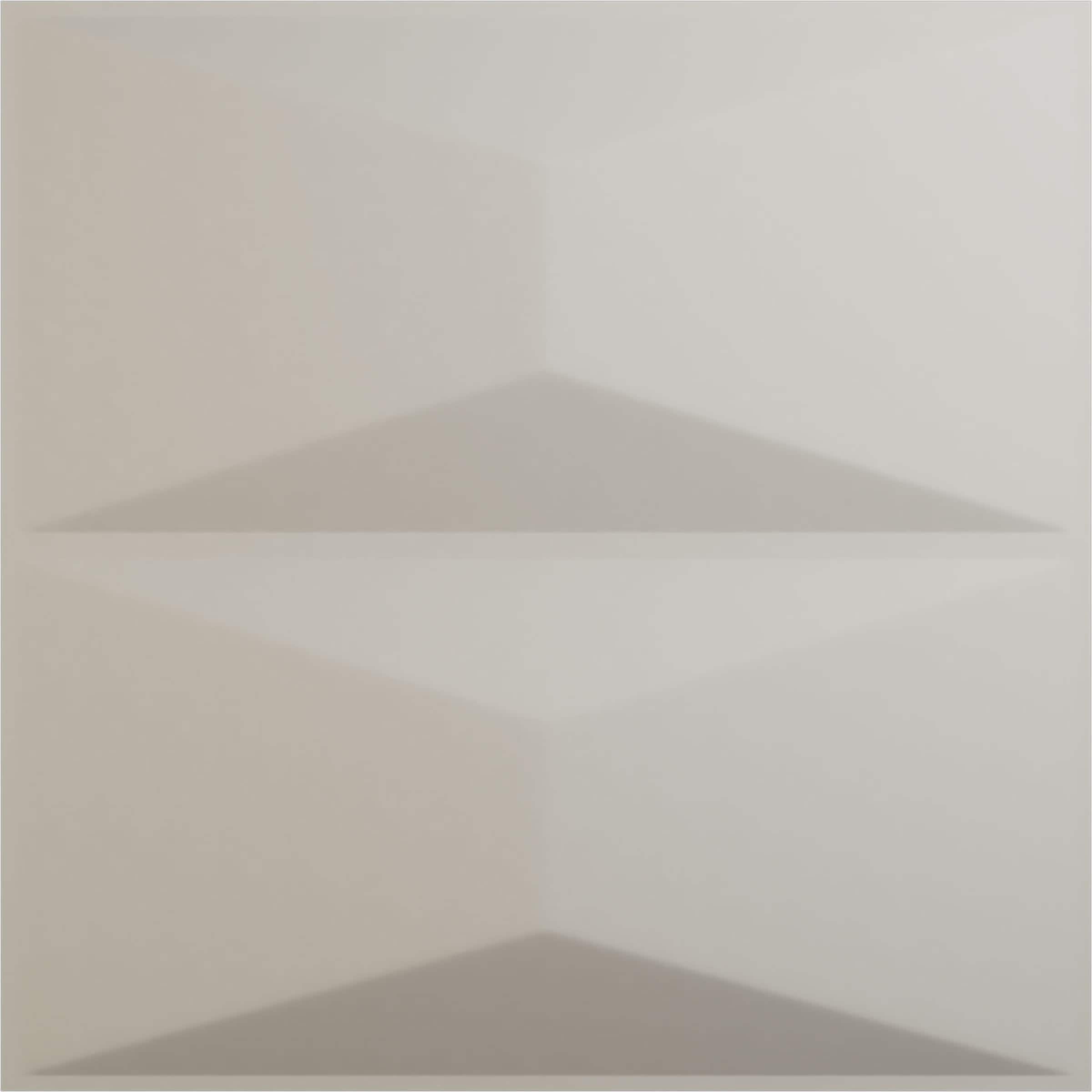 Ekena Millwork WP20X20ABGBW-CASE-12 19-5/8-in x 19-5/8-in Embossed Paintable/Stainable Off-white PVC Wall Panel ( 12 -Pack, Covers