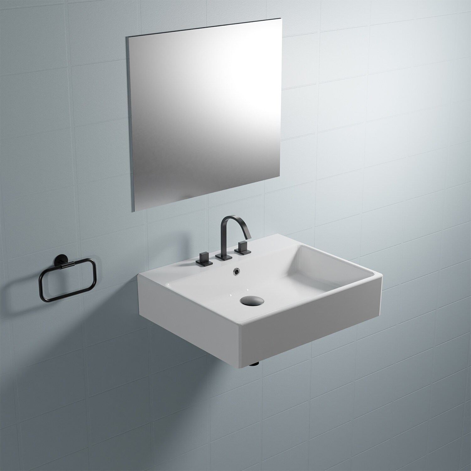 WS Bath Collections SIMPLE 60.50A.03 Bath-Sink - View #3