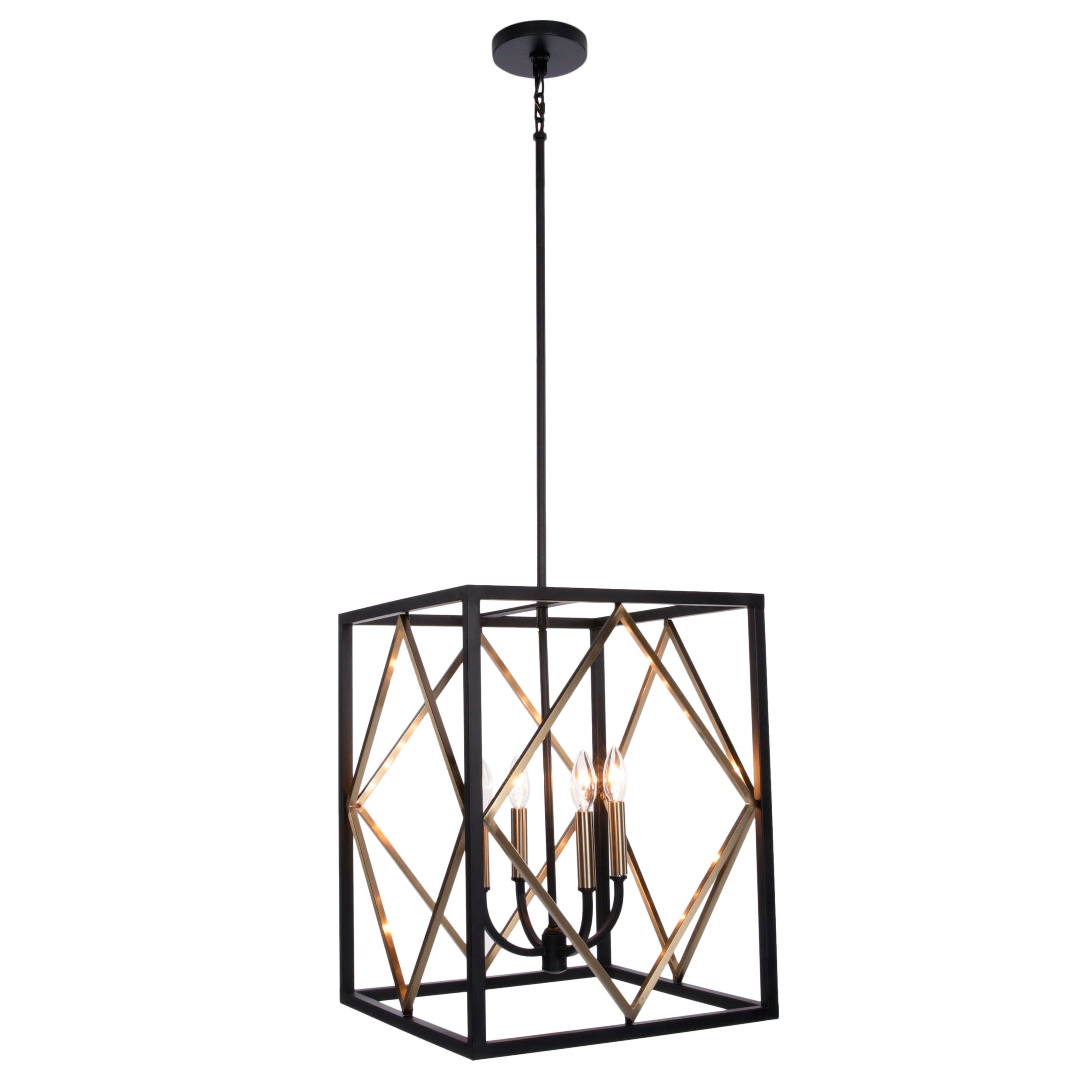 quoizel platform 4 light pendant