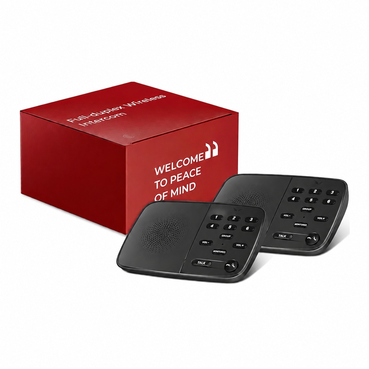 Etokfoks  ultraspeak pro home intercom full duplex hands free two way real time communication system about 1200 ft range for house and
