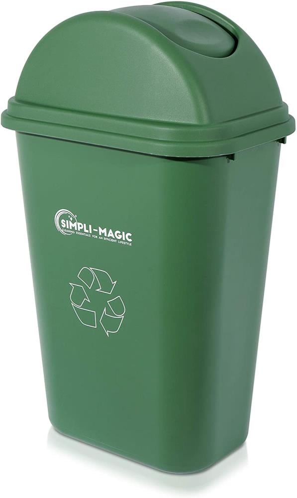 3 x 15L Green Blue Yellow Basics set of 3 pedal recycling bins with soft-close lids 