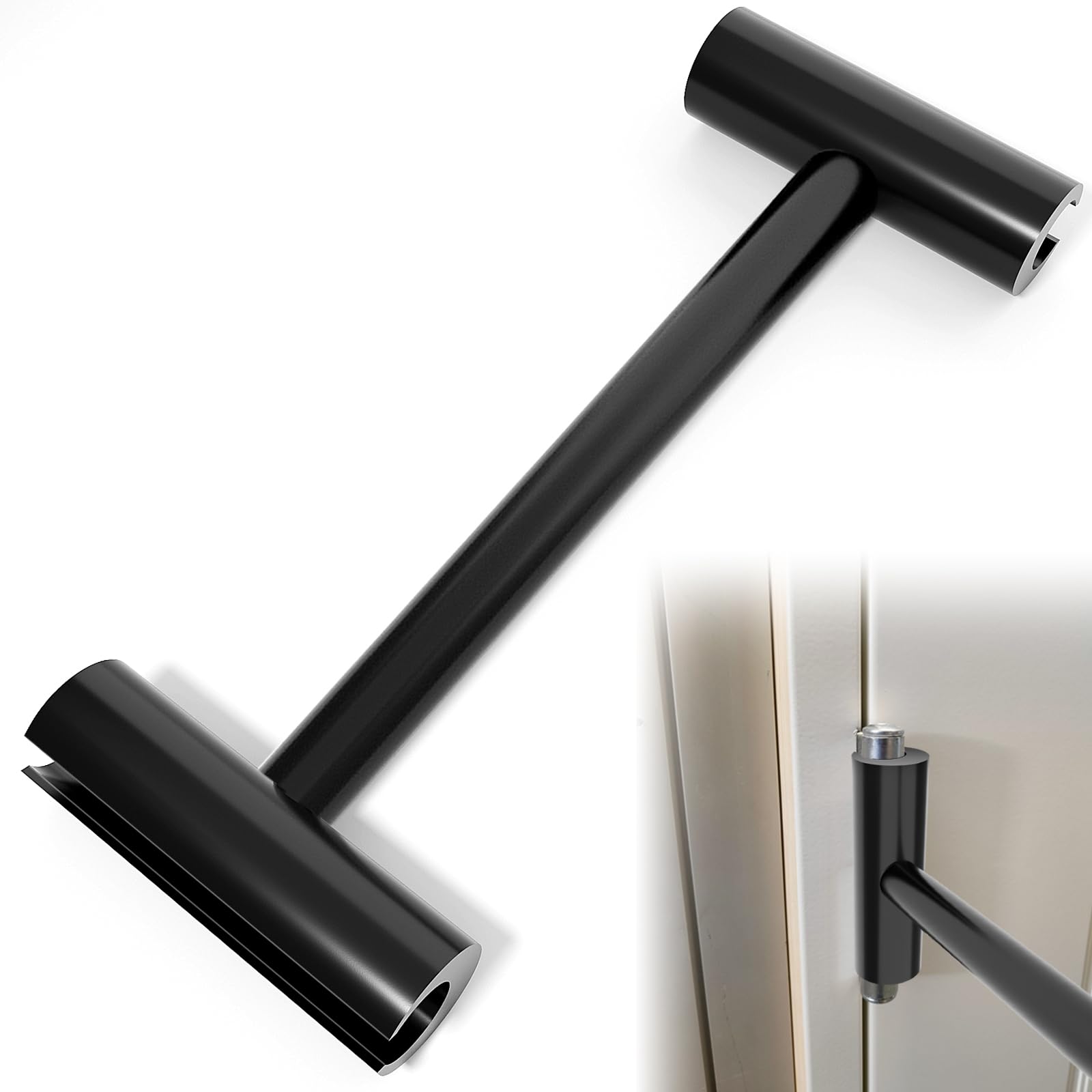KHKFY Heavy Duty Door Hinge Adjustment Tool Black Steel Polished Finish Fits Standard and Commercial Hinges Repairs Sagging or Misaligned Doors #LKH0712X008