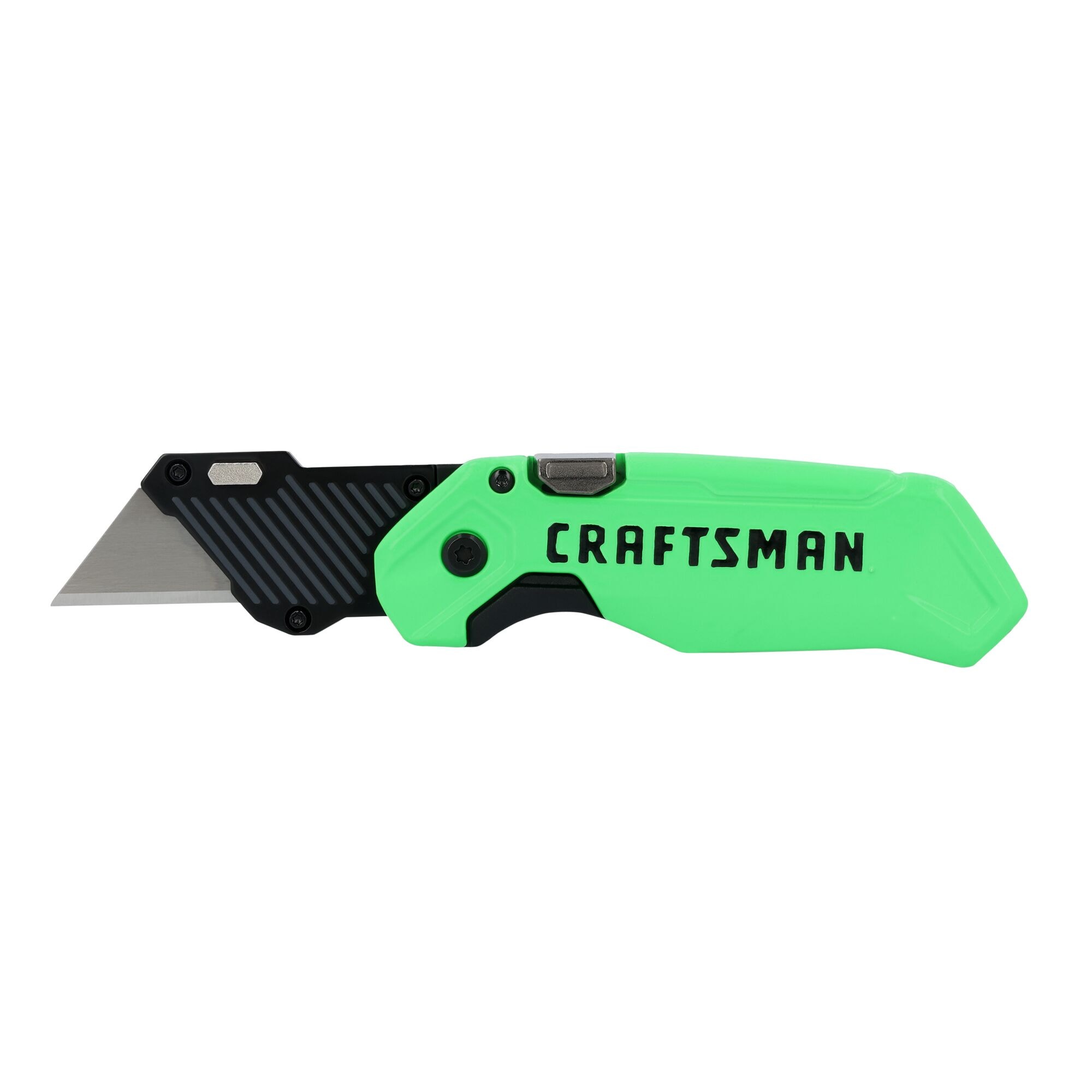 CRAFTSMAN CMHT10352 HI-VIS 3/4-in 1 -Blade Folding Utility Knife with On Tool Blade Storage