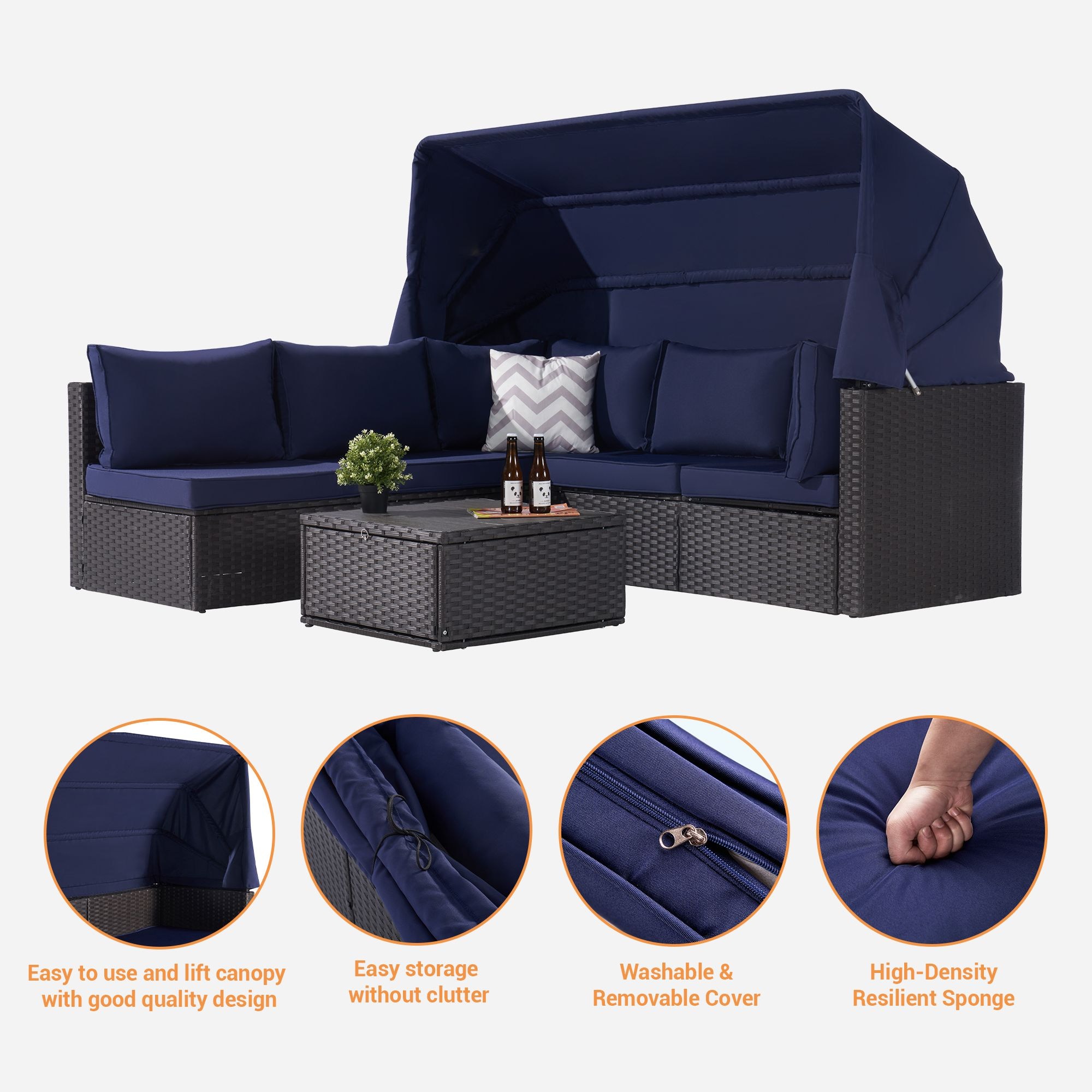 SANSTAR L-WS-LP1-BU Patio-Conversation-Sets - View #5