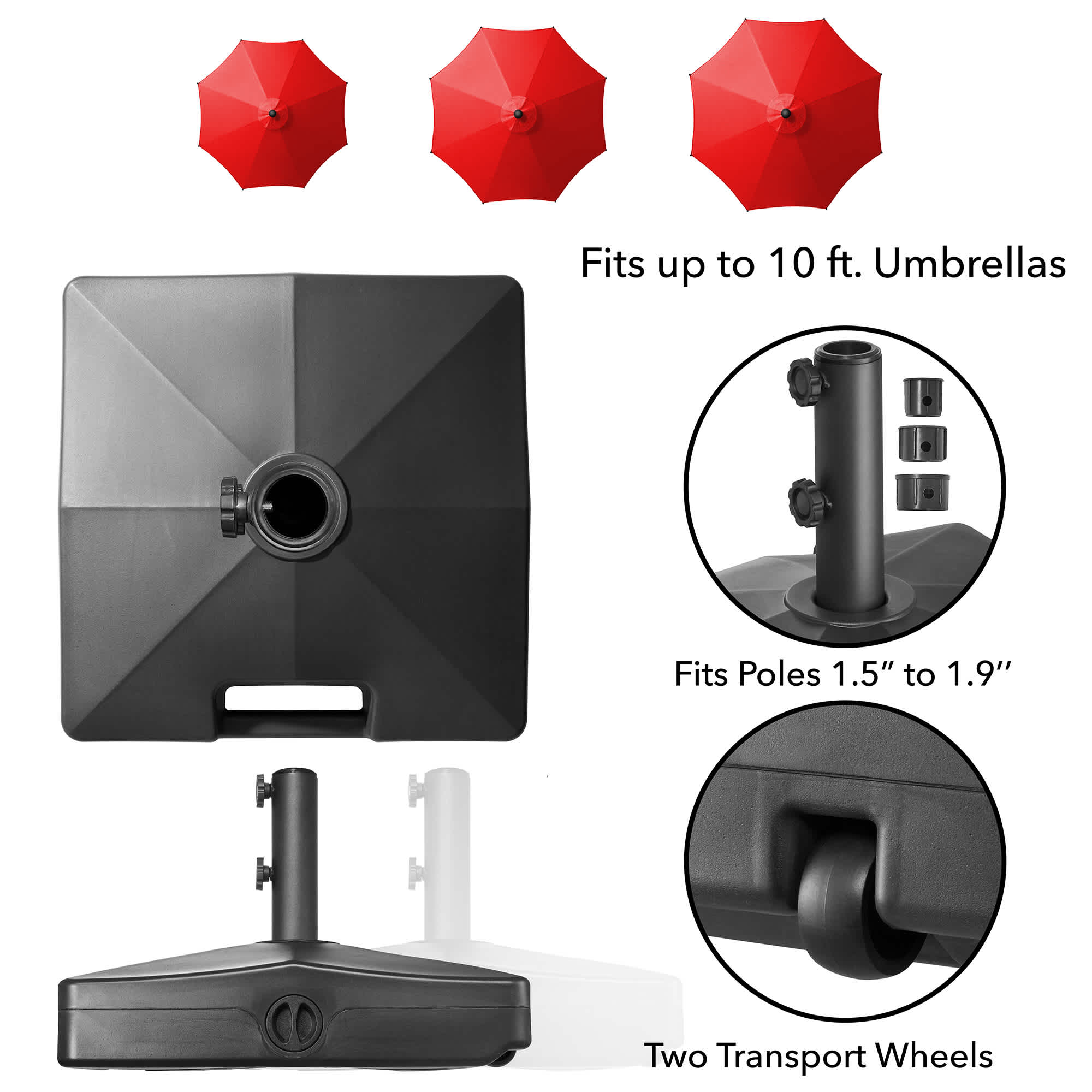 Casafield PAT-UMB-B207-BLK Umbrella-Bases - View #4