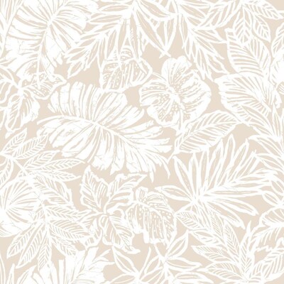 RoomMates  ft Tan Vinyl Floral Self-Adhesive Peel and Stick  Wallpaper in the Wallpaper department at 