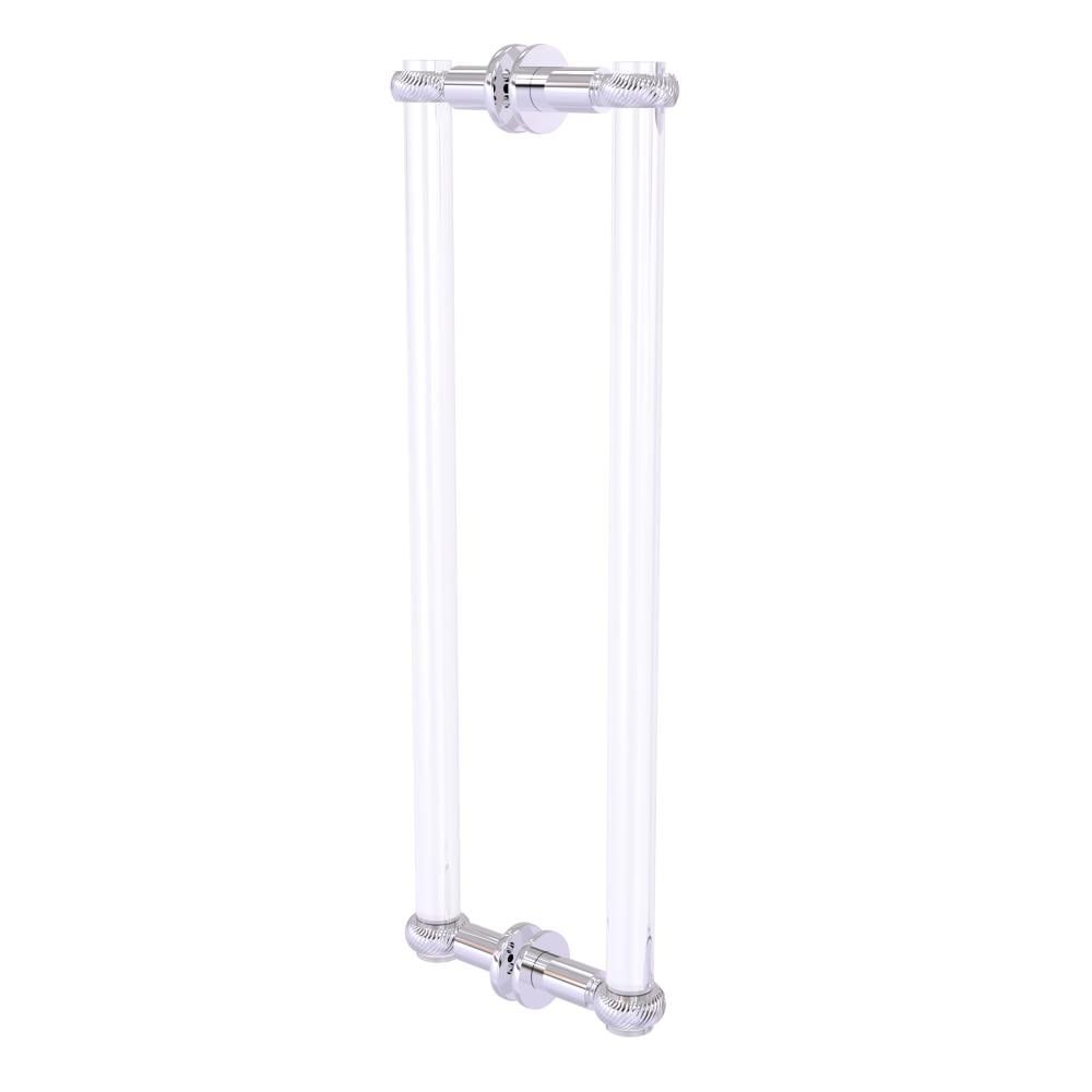 Allied Brass Polished chrome 18-Inches Hinged shower door Handle #CV-406T-18BB-PC