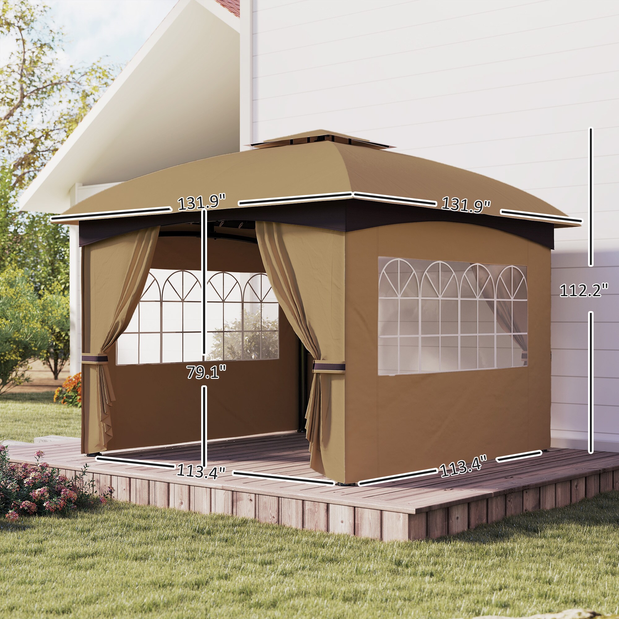 LUXEYARD DS-M-BAC06902 Wood-Resin-Gazebos - View #5