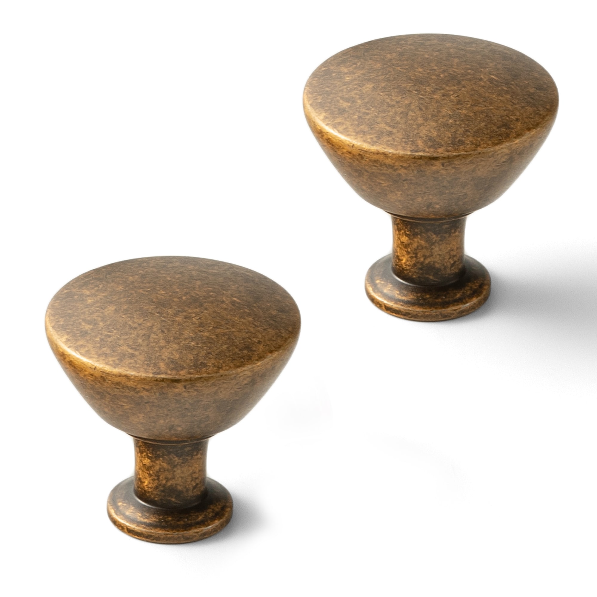 Miaokesen 1-3/10-in Antique Brass Novelty Classic Cabinet Knob 6 -Pack #6755GT-DK