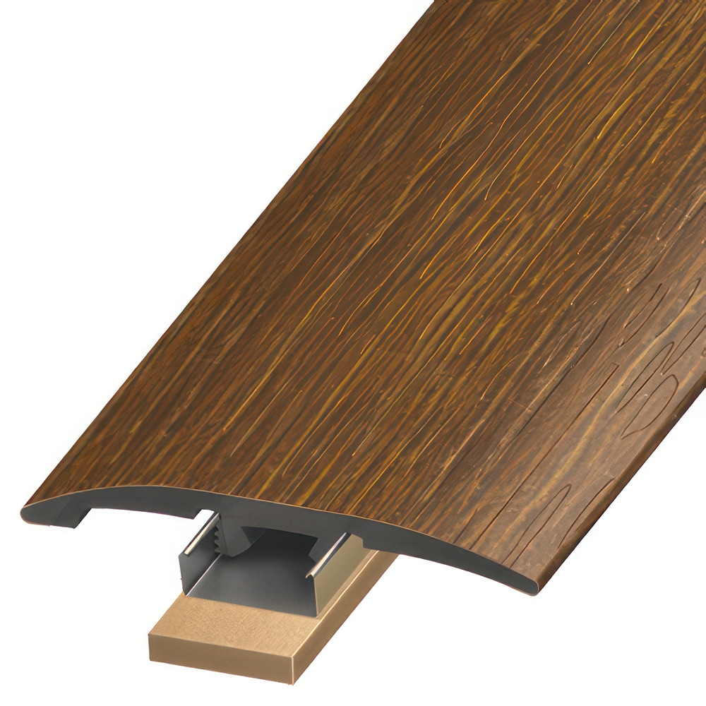 Green Leaf 25634 Vinyl Moulding Deep Umber 0.25-in T x 2-in W x 94-in L PVC 3-in-1 T-moulding/Reducer/Endcap