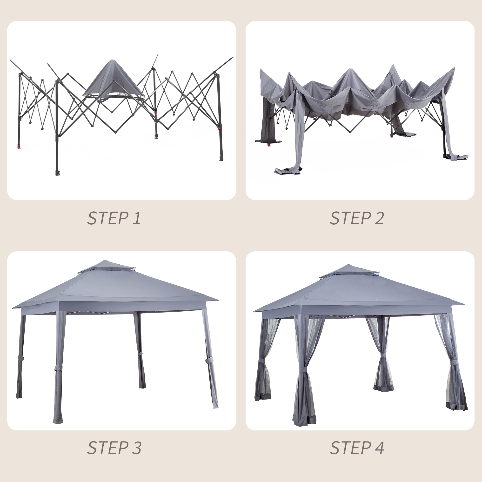PamaPic ZP-TYZDH-WL1 Wood-Resin-Gazebos - View #7