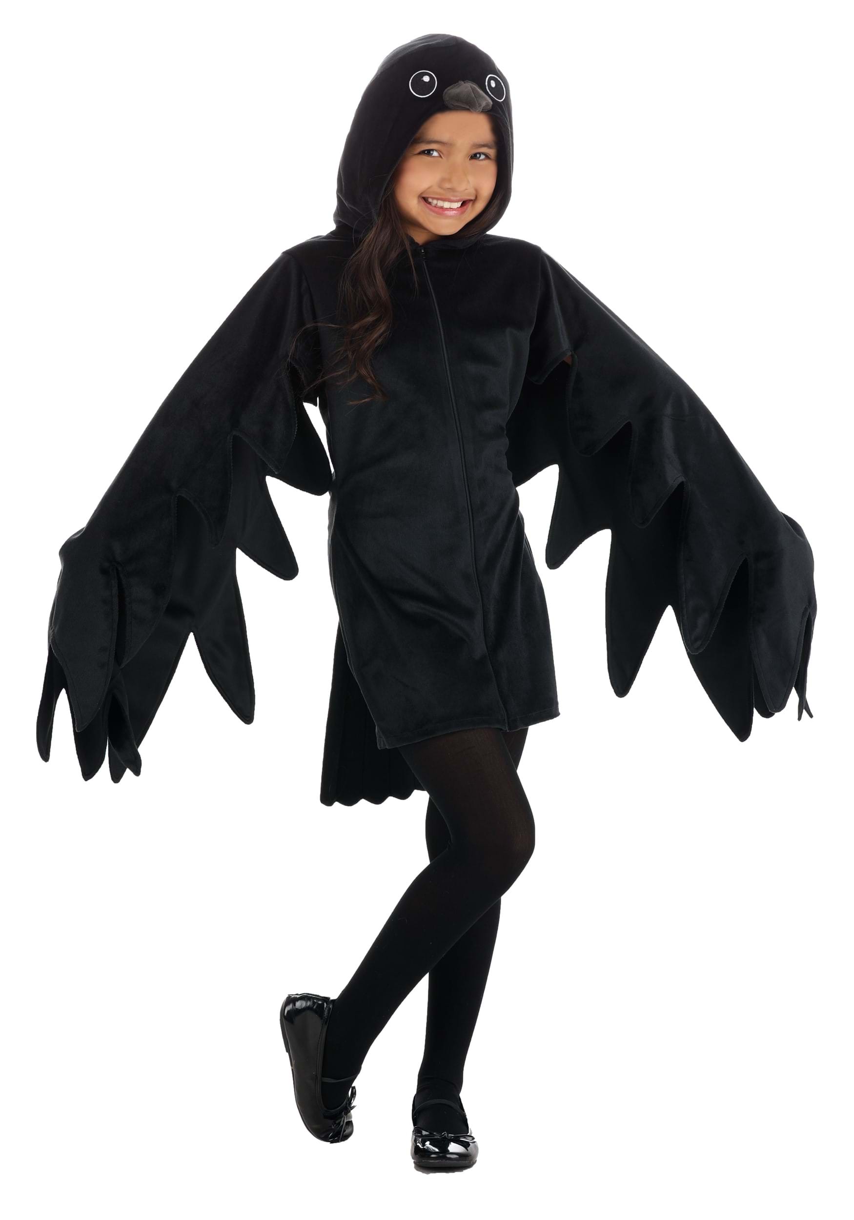 HalloweenCostumes.com FUN5772CH-XL FUN Costumes Kid's Classy Crow Costume X-Large