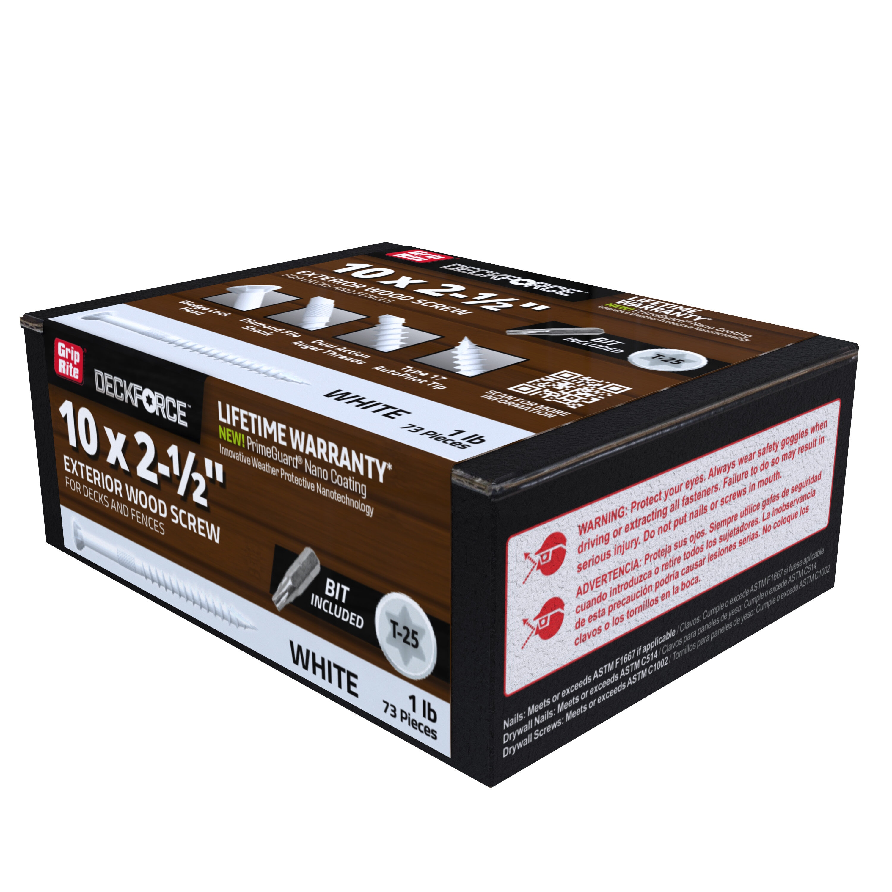 DeckForce by Grip Rite GRDF212STWH1 Deck-Screws - View #7