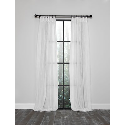 White Polyester Sheer Rod Pocket, Are Polyester Curtains See Through
