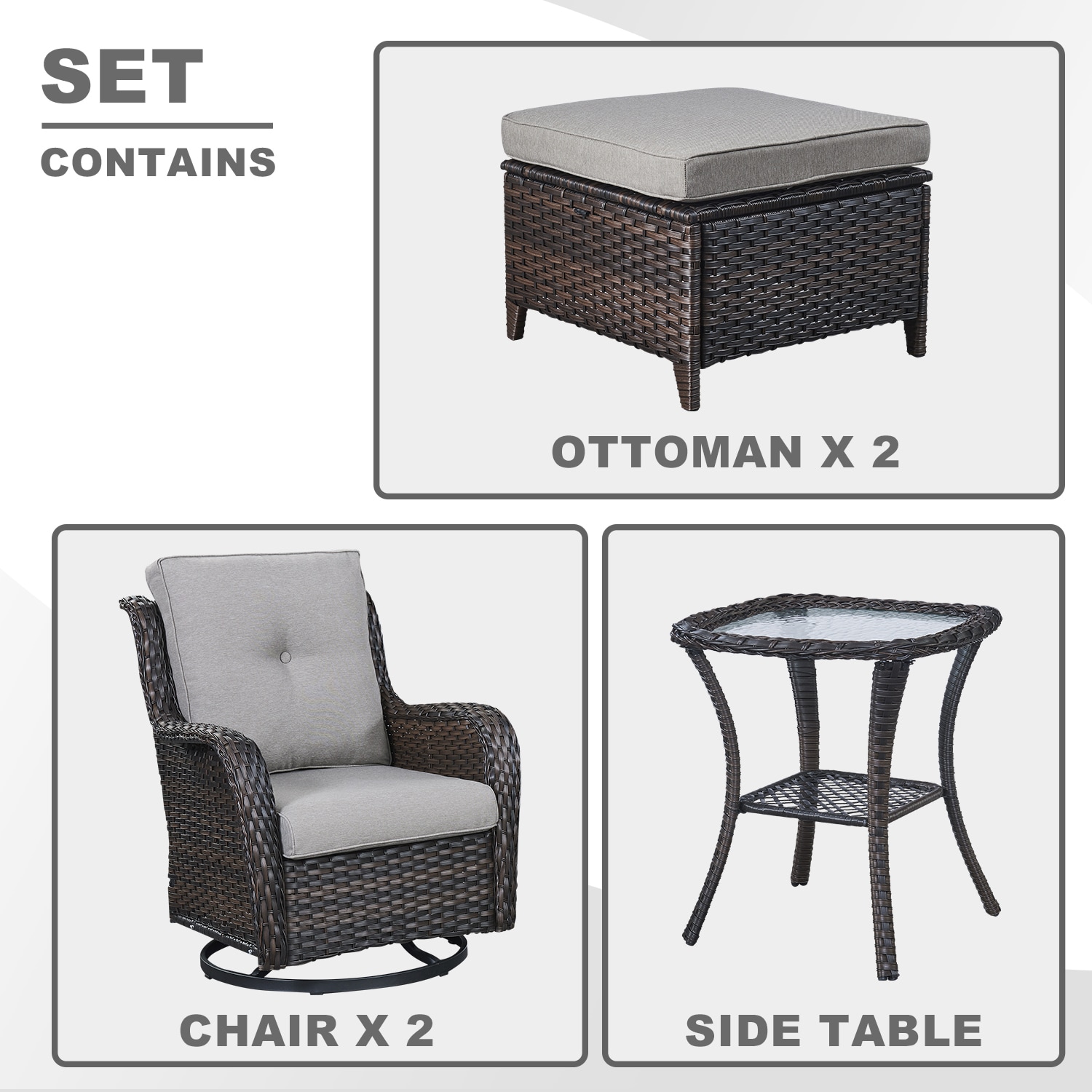 Rilyson FS023025014-3 Patio-Conversation-Sets - View #3