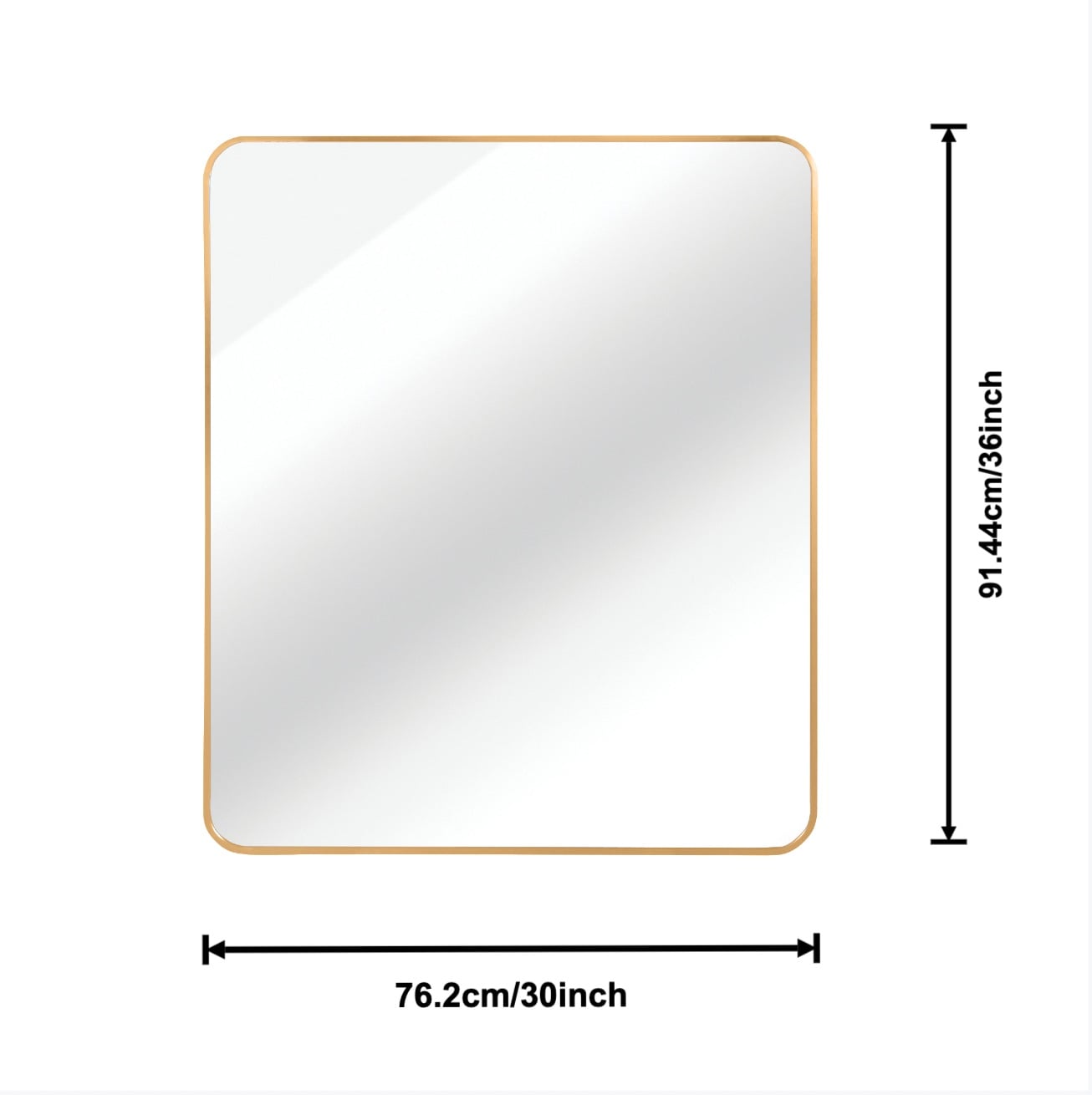 Huluwat P1-3P310396 Framed-Bath-Mirrors - View #6