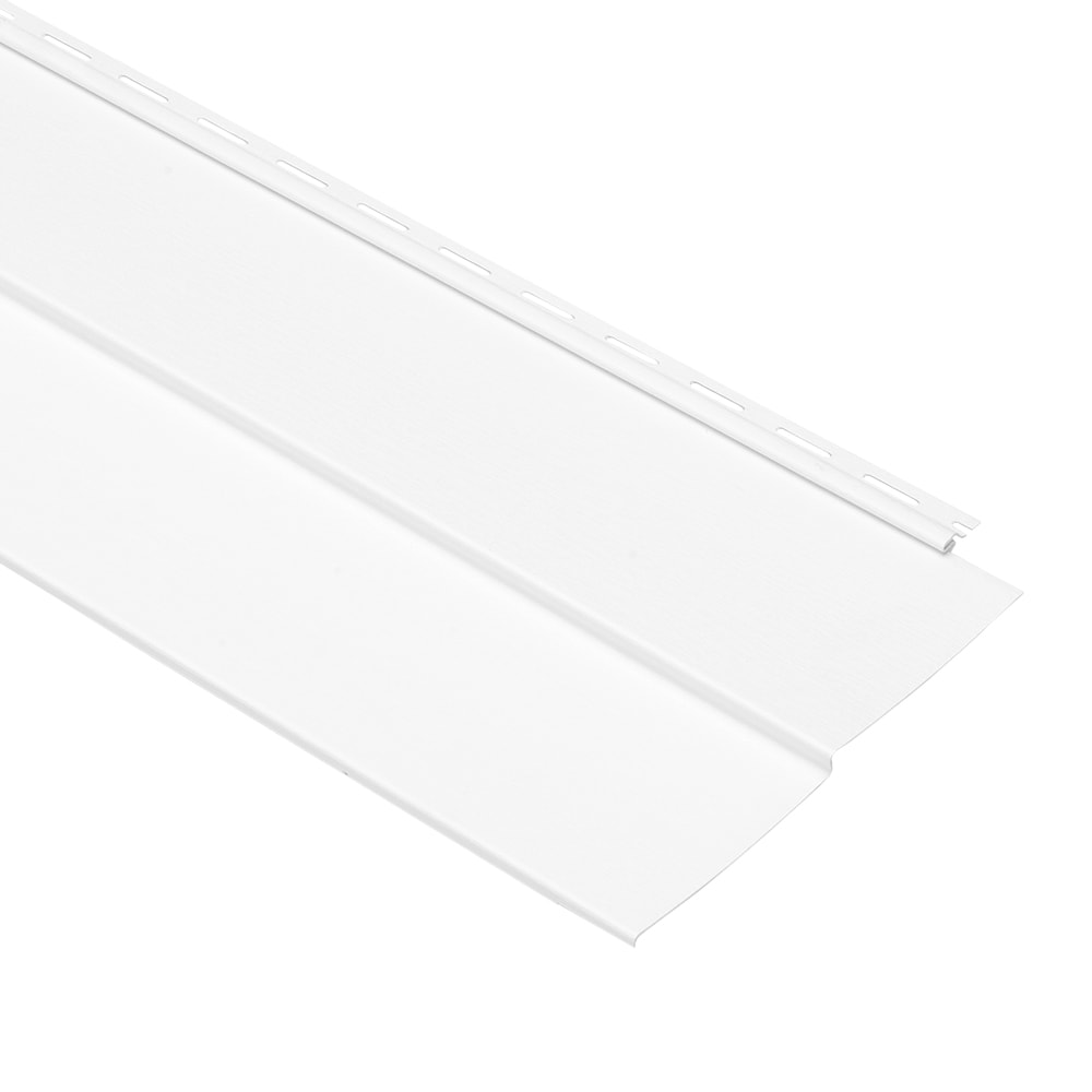 Forest Ridge Double 5-in Traditional White Vinyl Siding Panel 10-in x 144-in (10-sq ft /piece) | - Georgia-Pacific 144682A