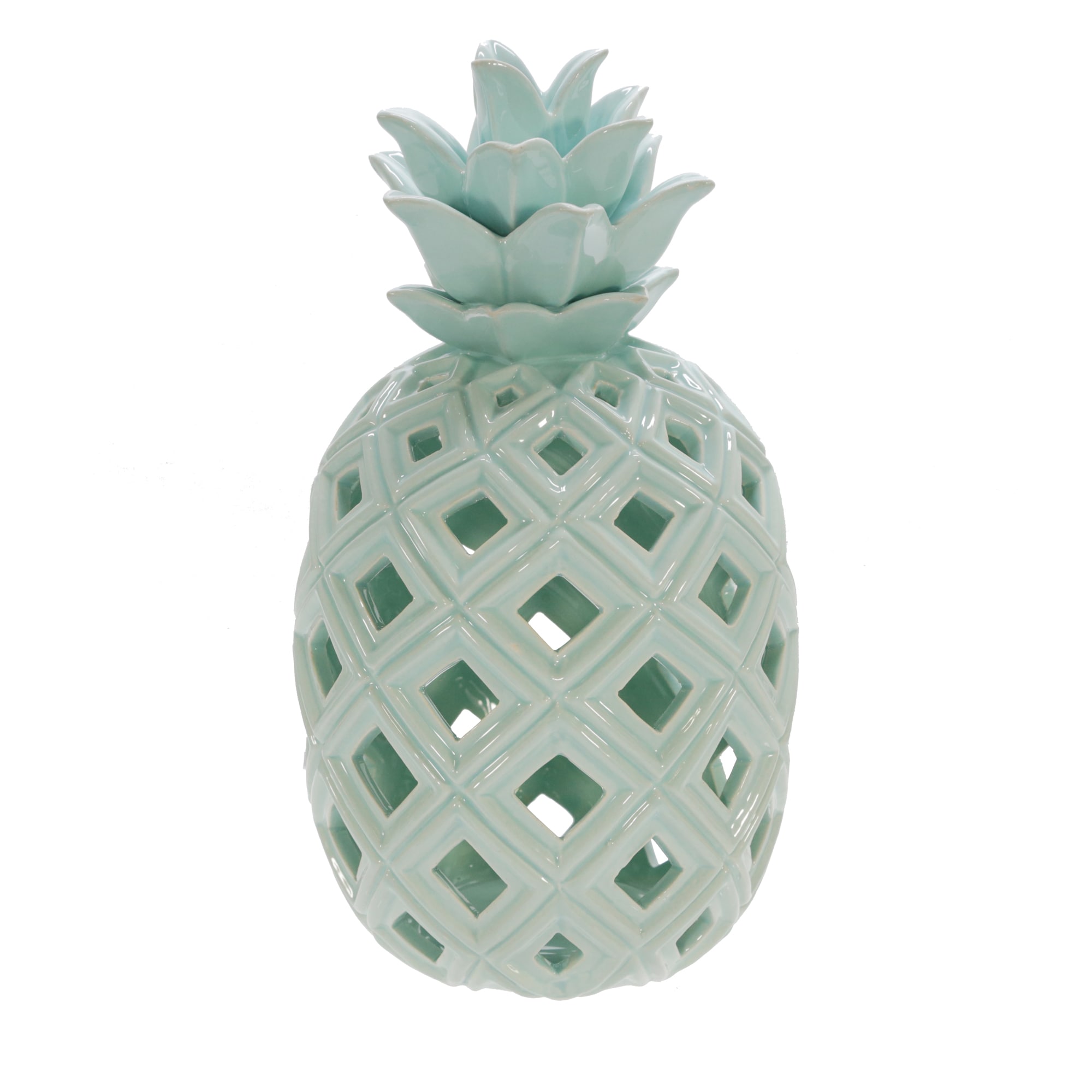 Sagebrook Home 15082-02 Green Ceramic Modern Sculpture