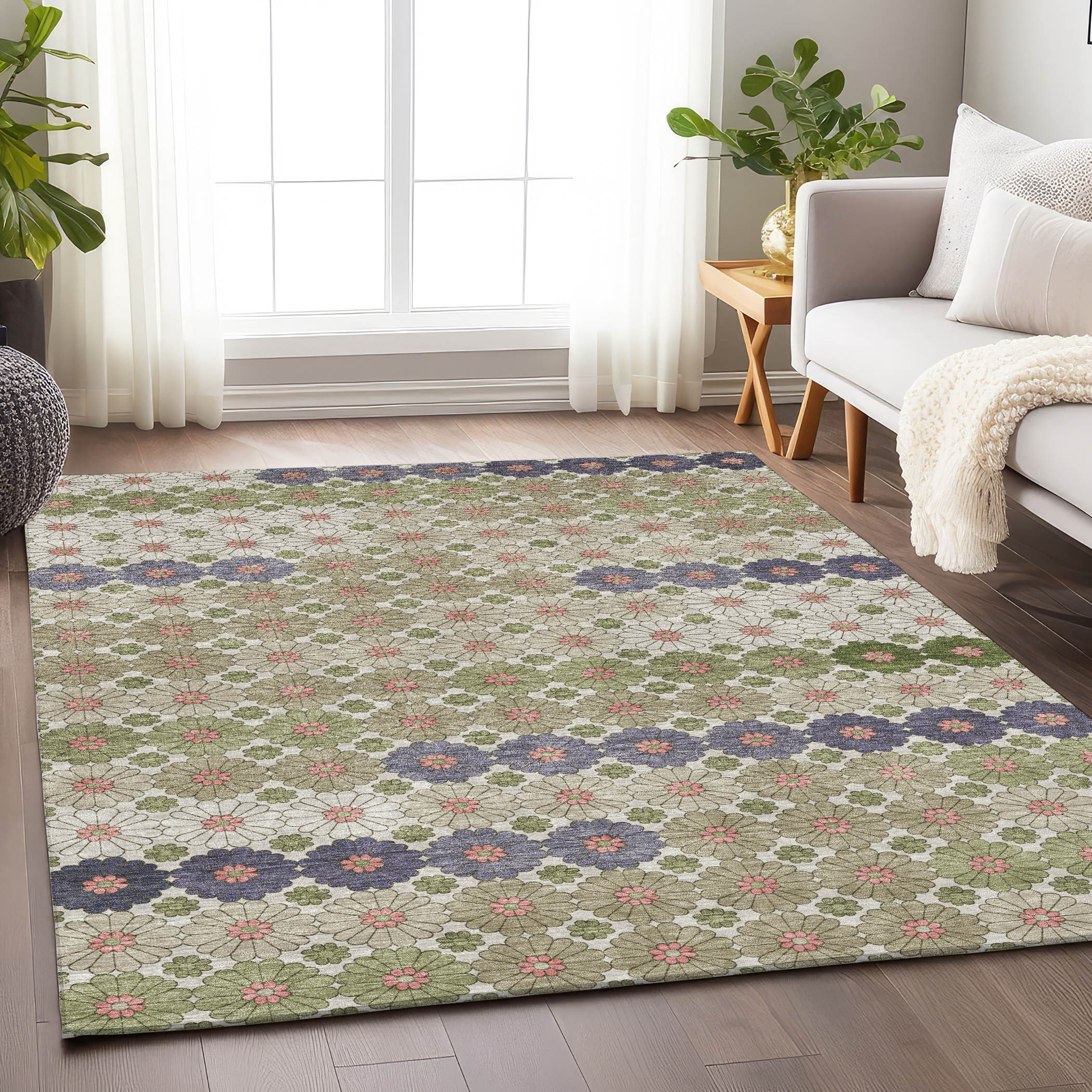 Addison Rugs ACN1678AL9X12 Chantille ACN1678AL 9 x 12 (ft) Loomed Polyester Aloe Rectangular Indoor/Outdoor Machine washable Area rug