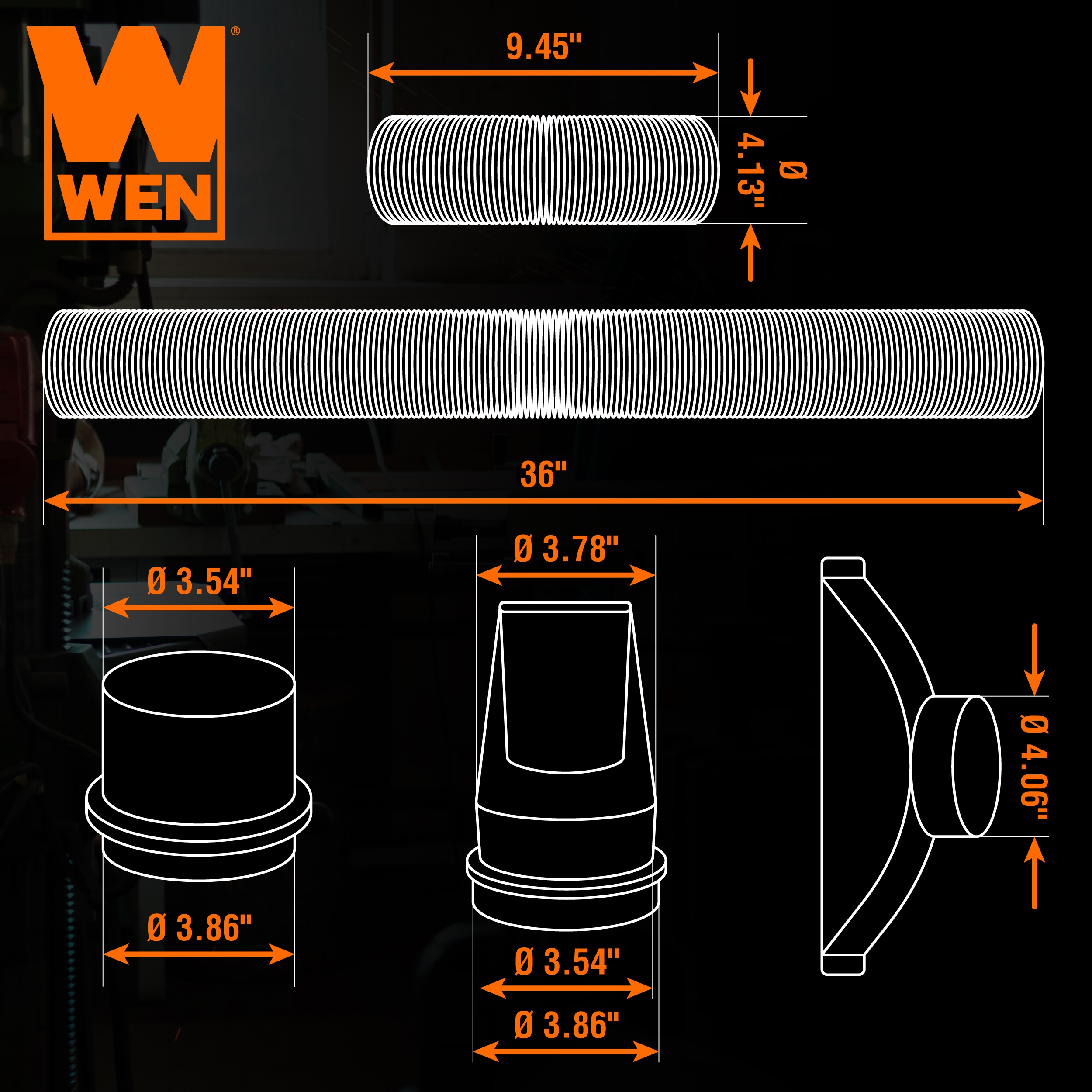 WEN DCA017 Dust-Collection-Attachments - View #2