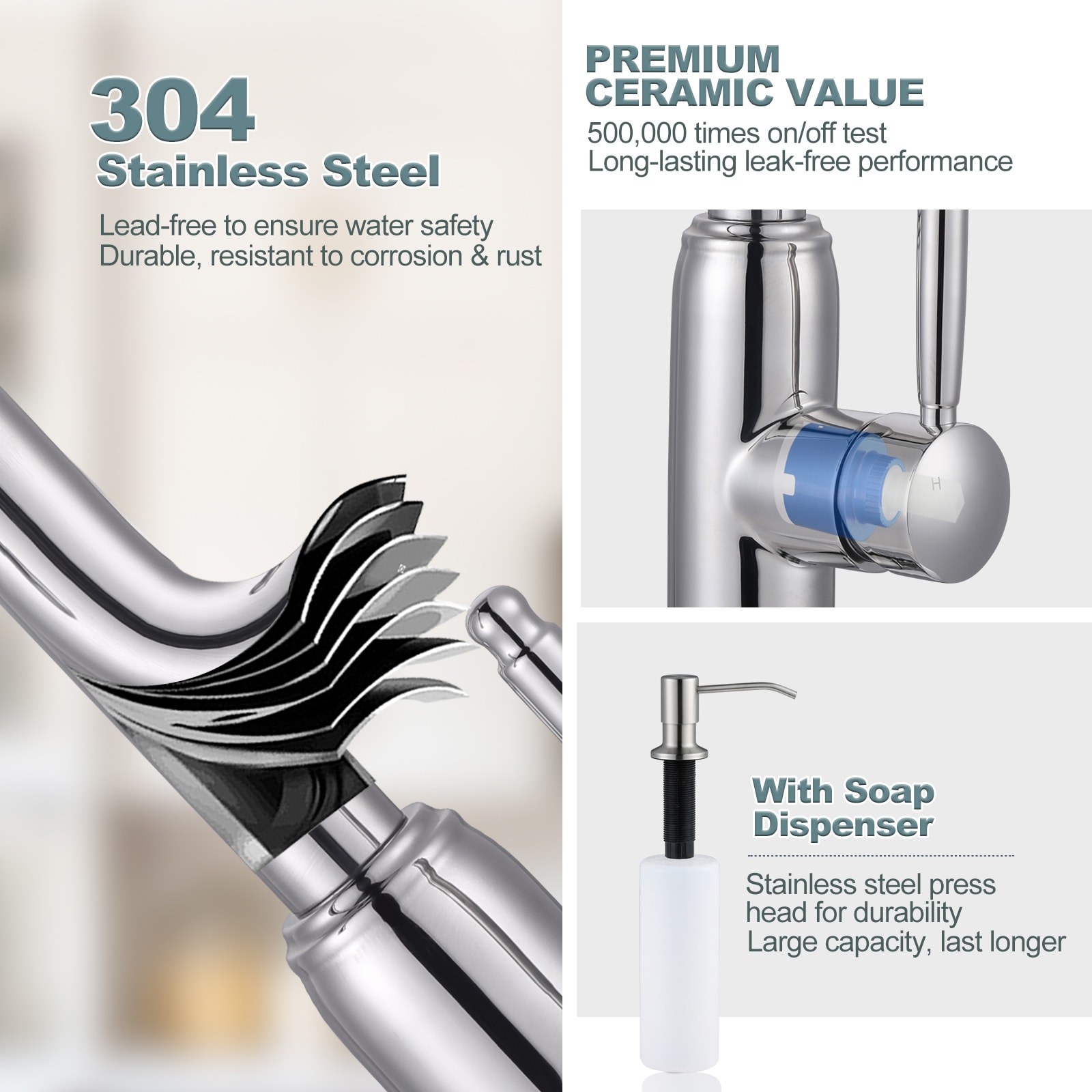 WOWOW 2310101C-S-LW Kitchen-Faucets - View #4