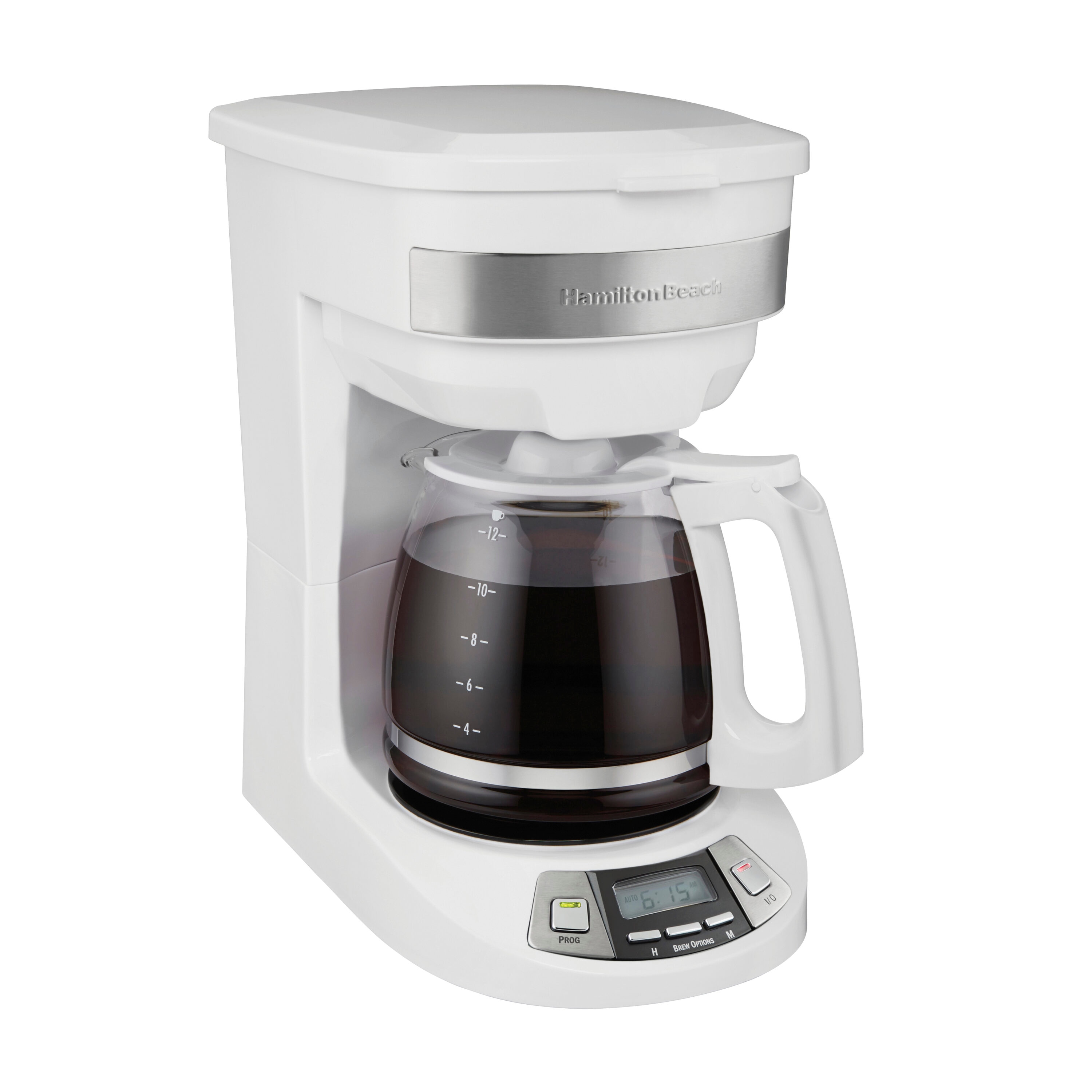 Hamilton Beach 46294J 12 -Cup Programmable Residential Drip coffee maker with Automatic Shut-Off ( White )