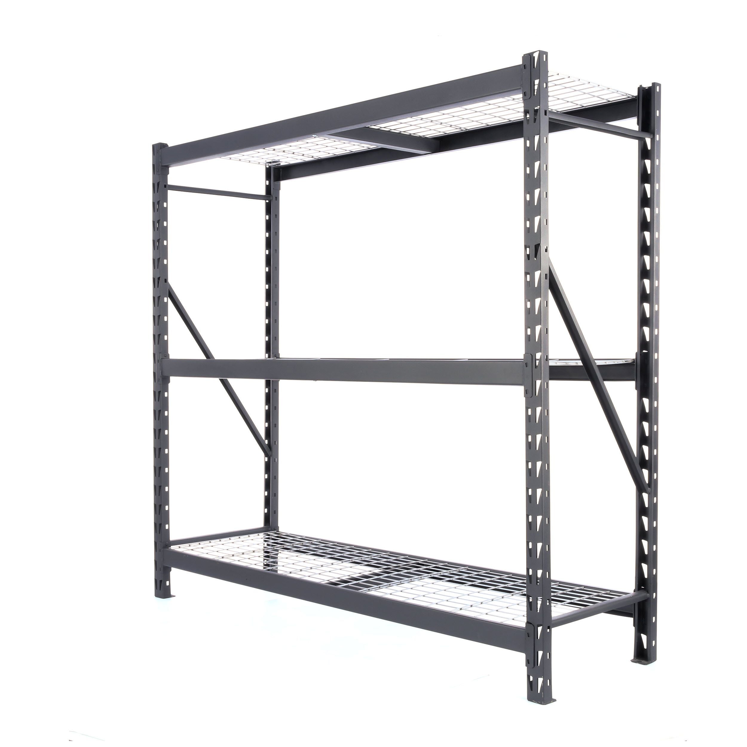 Steel Welded Storage Rack Edsal 7224PRBWWD3 72 x 77 x 24in Black for sale online 