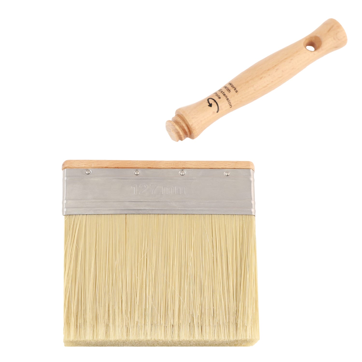 Project Source 3-in Reusable Natural Bristle Flat Paint Brush