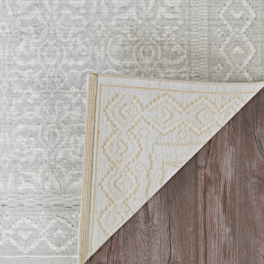 Marina Ibiza Pearl Ivory Synthetic 2' x 3'11" Washable Area Rug